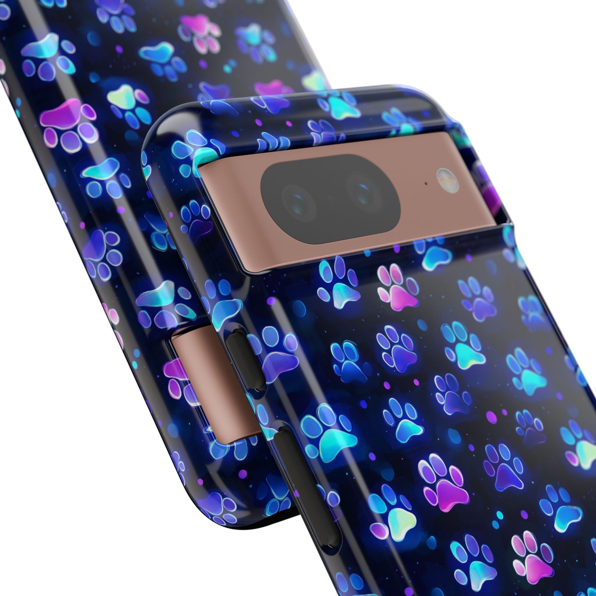 Neon Paw Print Phone Case | Tough Case