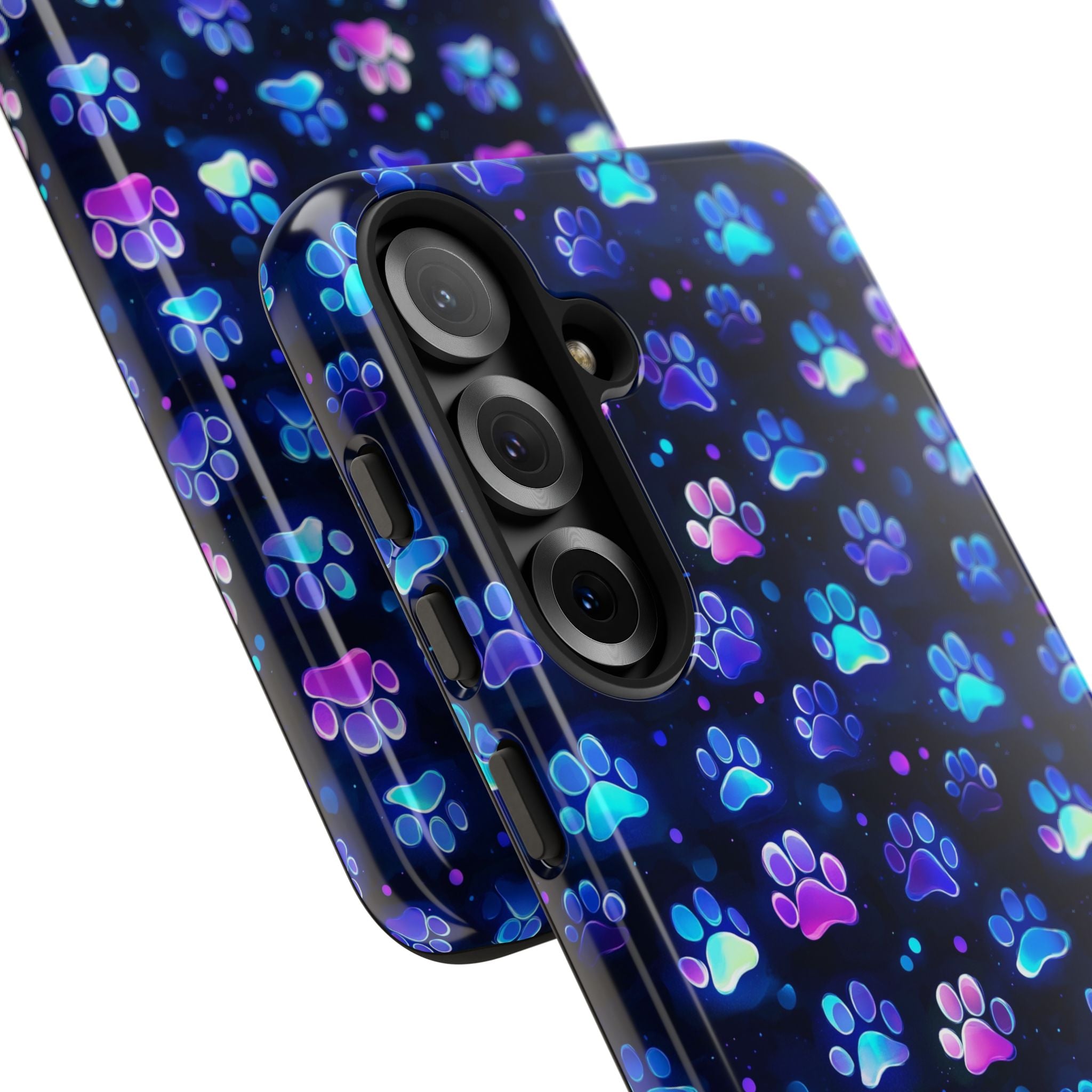 Neon Paw Print Phone Case | Tough Case