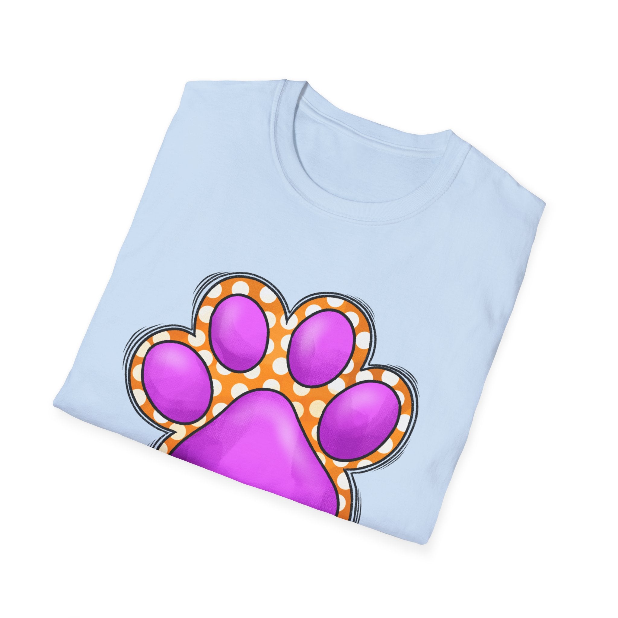 Pink Paw Print T-Shirt | Cute Animal Paw Graphic Tee