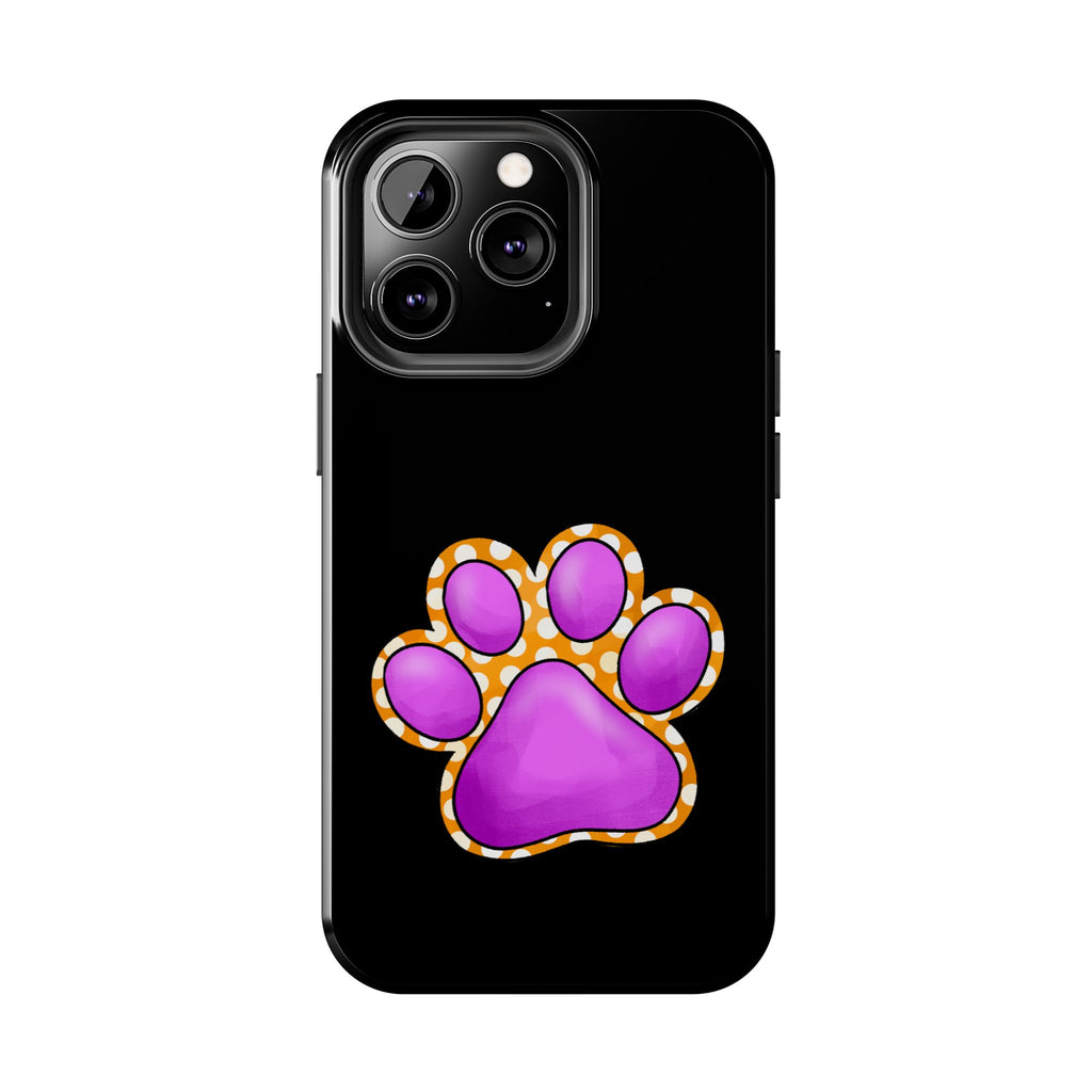 Purple Paw Print Phone Case | Cute Pet Paw iPhone Cover