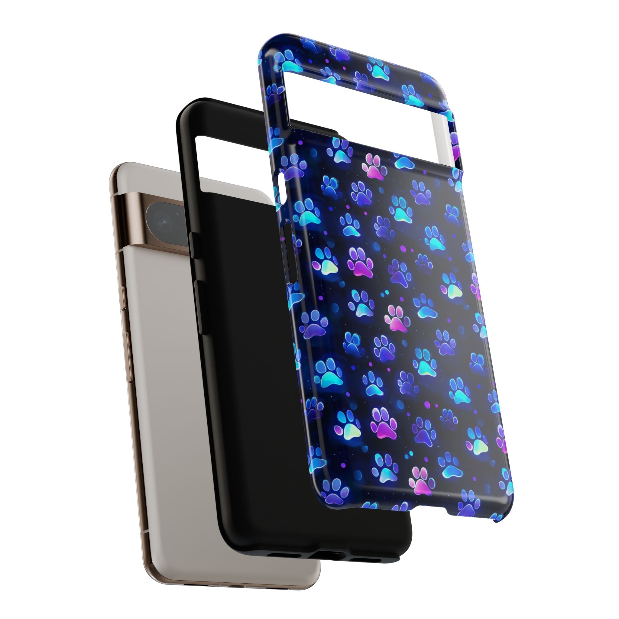 Neon Paw Print Phone Case | Tough Case