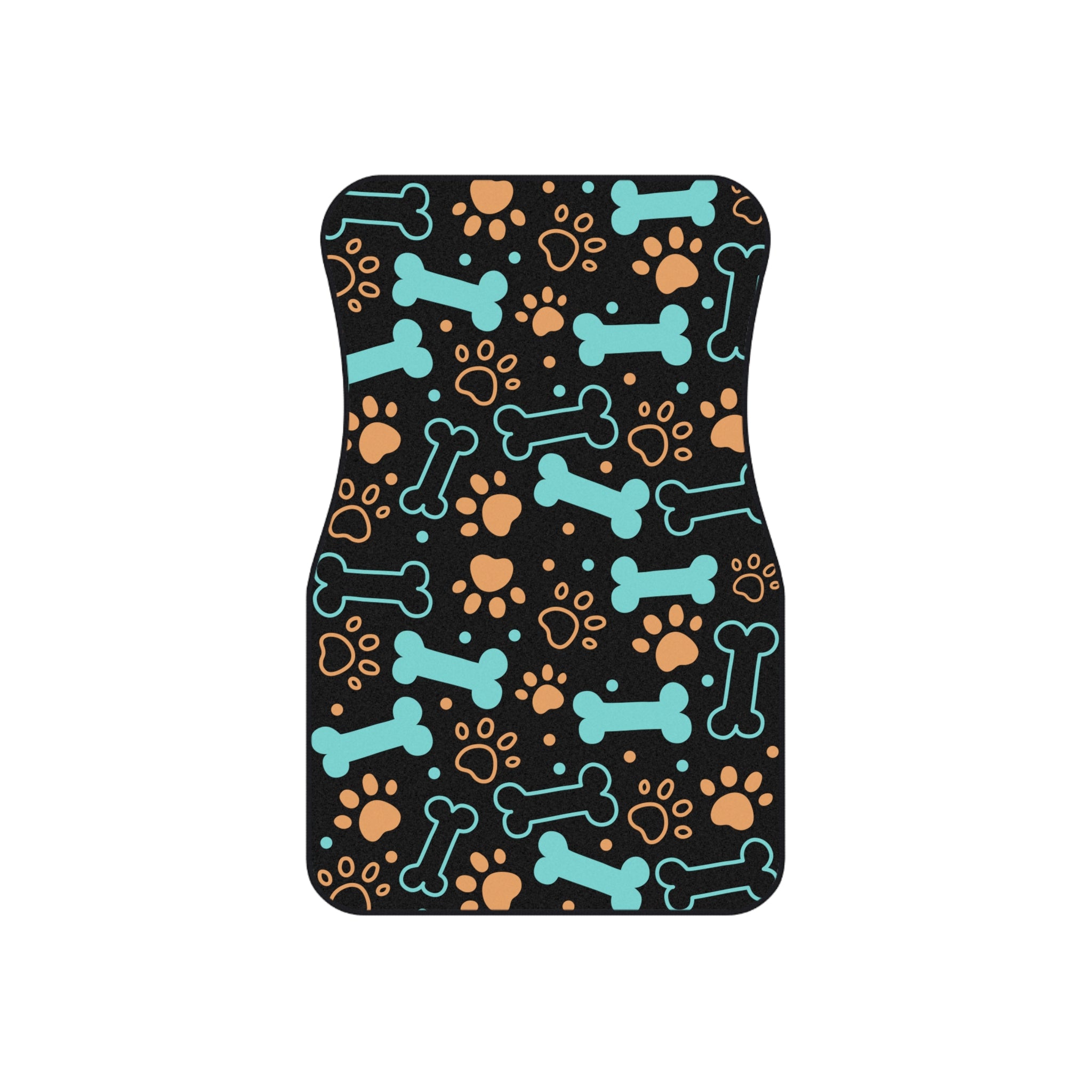 Dog Bones and Paw Print Car Mats | Front Floor Mats