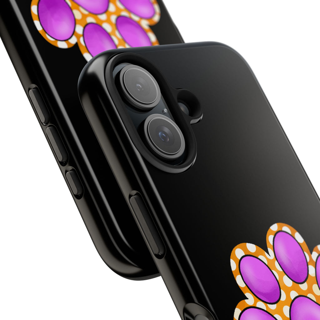 Purple Paw Print Phone Case | Cute Pet Paw iPhone Cover