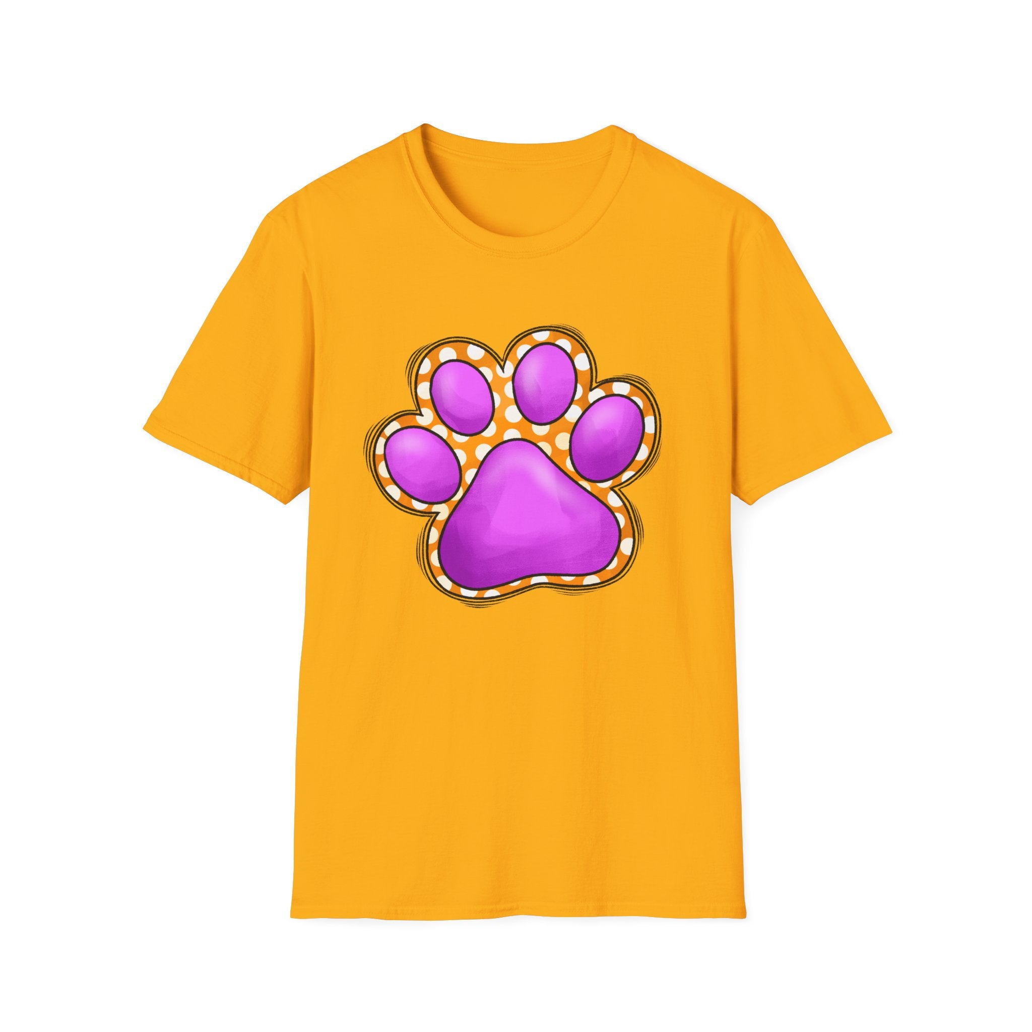 Pink Paw Print T-Shirt | Cute Animal Paw Graphic Tee