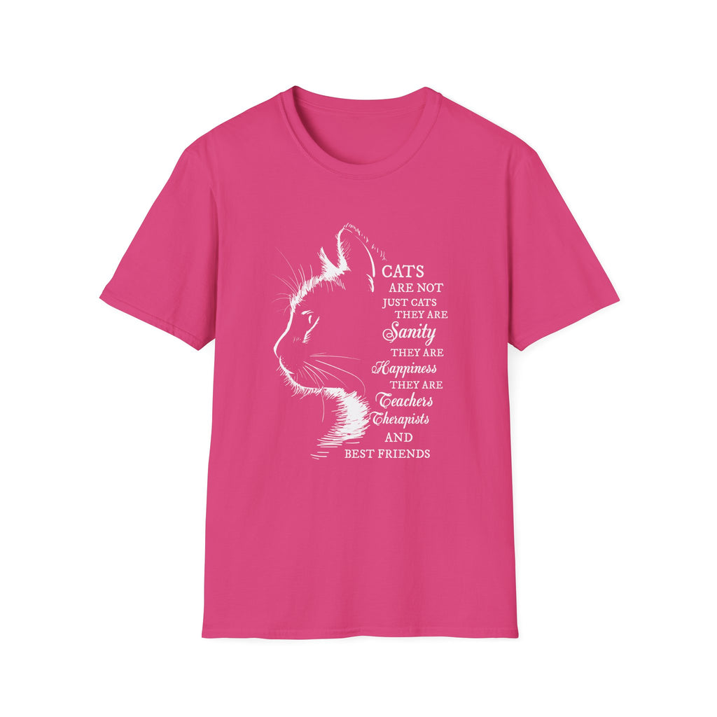 Cat Silhouette Quote T-Shirt | Cat Lovers Tee, Feline Friendship Design