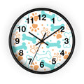 Dog Bones and Paw Prints Wall Clock | Pet-themed Nursery Clock
