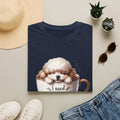 Sleeping Puppy in Coffee Cup T-Shirt | I Need Coffee Dog Design