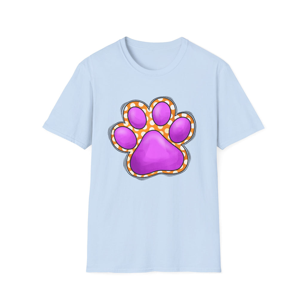 Pink Paw Print T-Shirt | Cute Animal Paw Graphic Tee