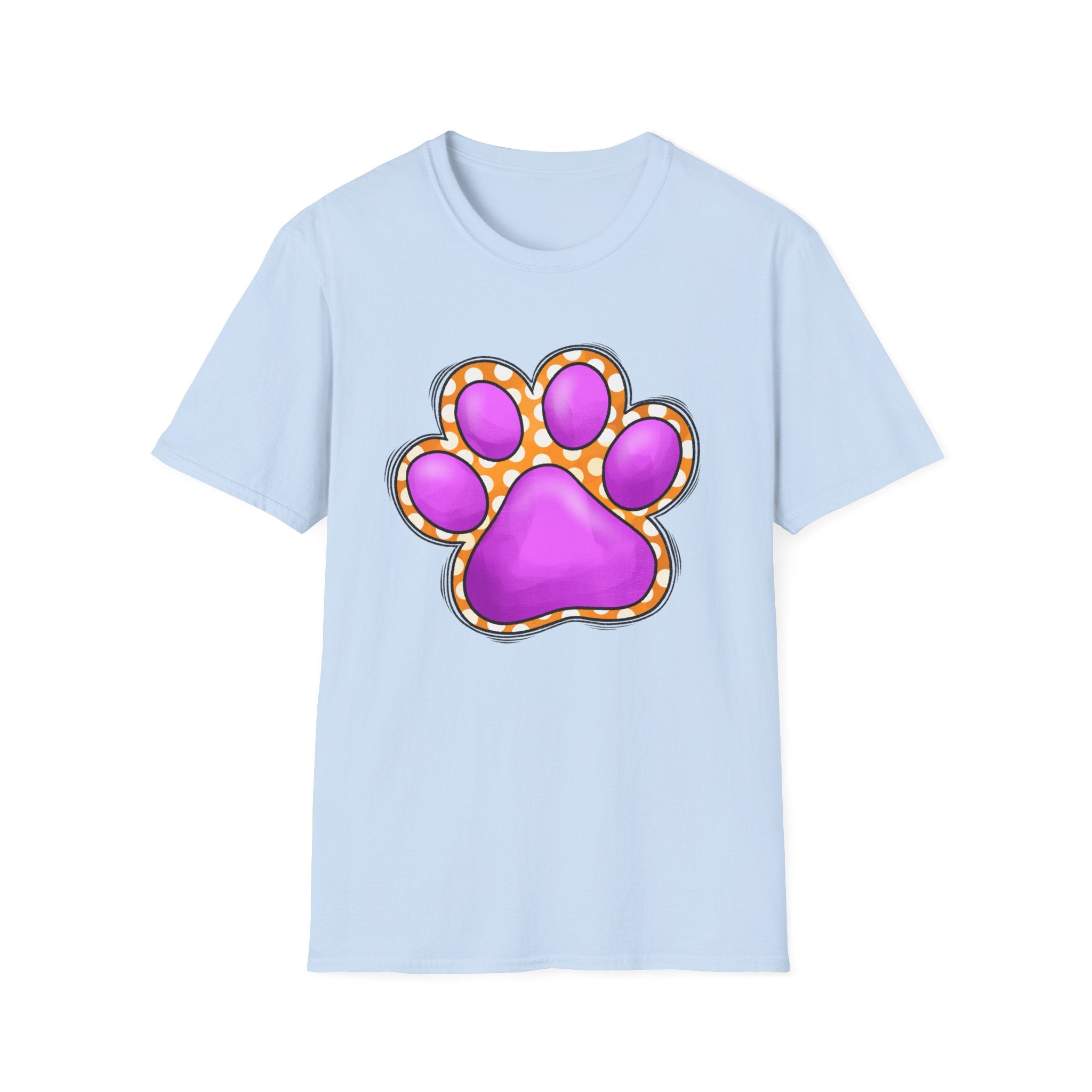 Pink Paw Print T-Shirt | Cute Animal Paw Graphic Tee