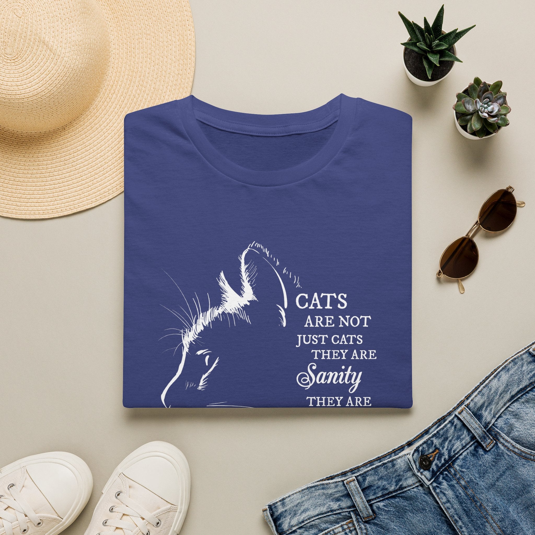 Cat Silhouette Quote T-Shirt | Cat Lovers Tee, Feline Friendship Design