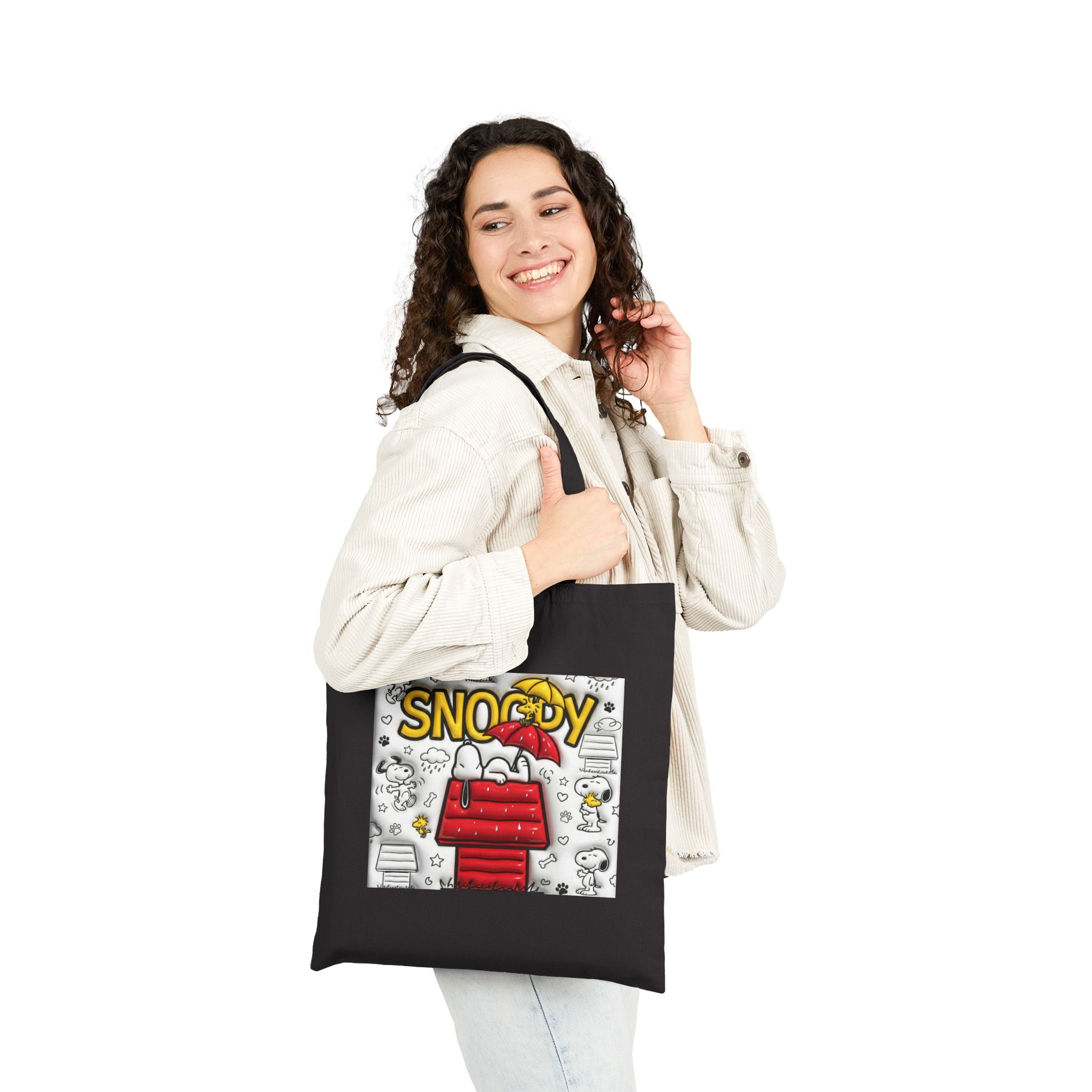 Snoopee Comic Panel Tote Bag | Peanut Doghouse Illustration