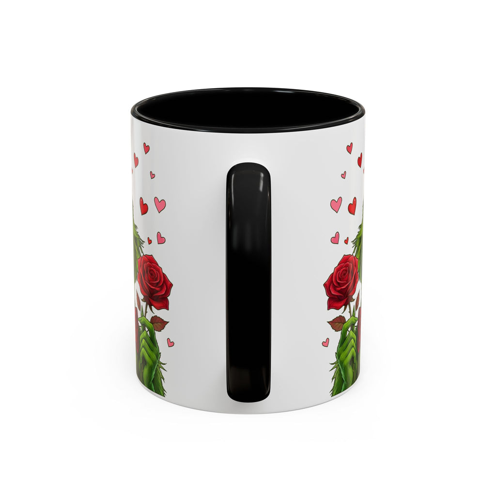 Grinch Holding Rose Mug | Accent Coffee Mug