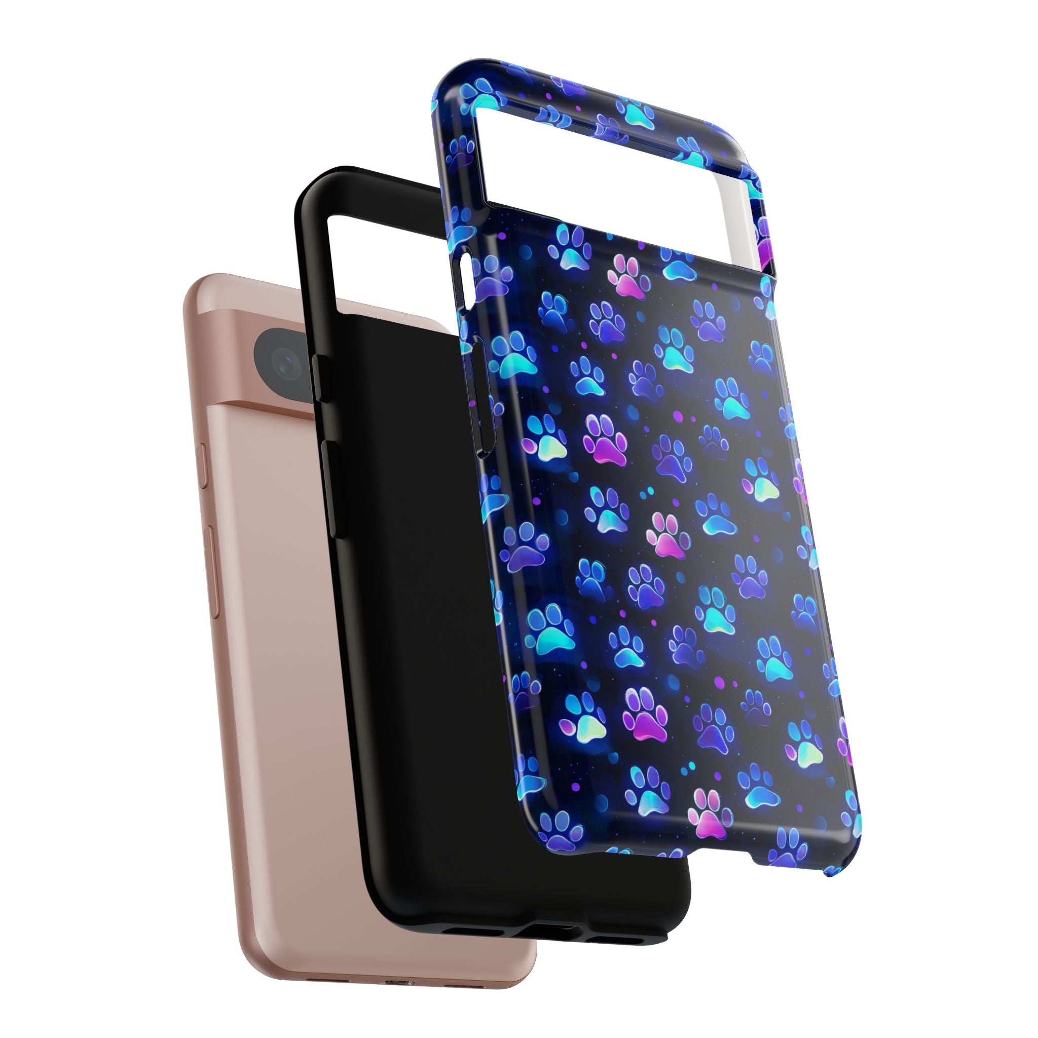 Neon Paw Print Phone Case | Tough Case