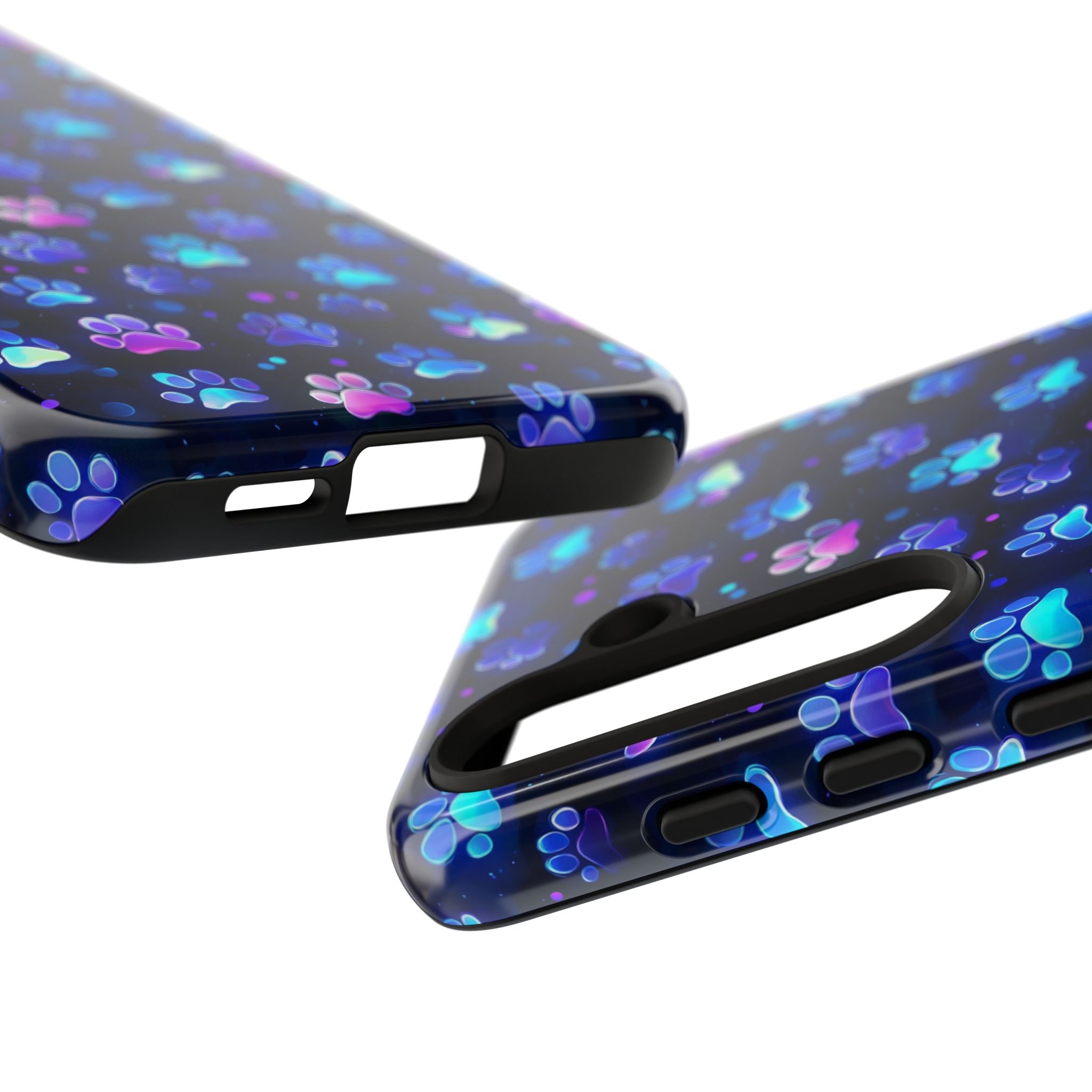 Neon Paw Print Phone Case | Tough Case