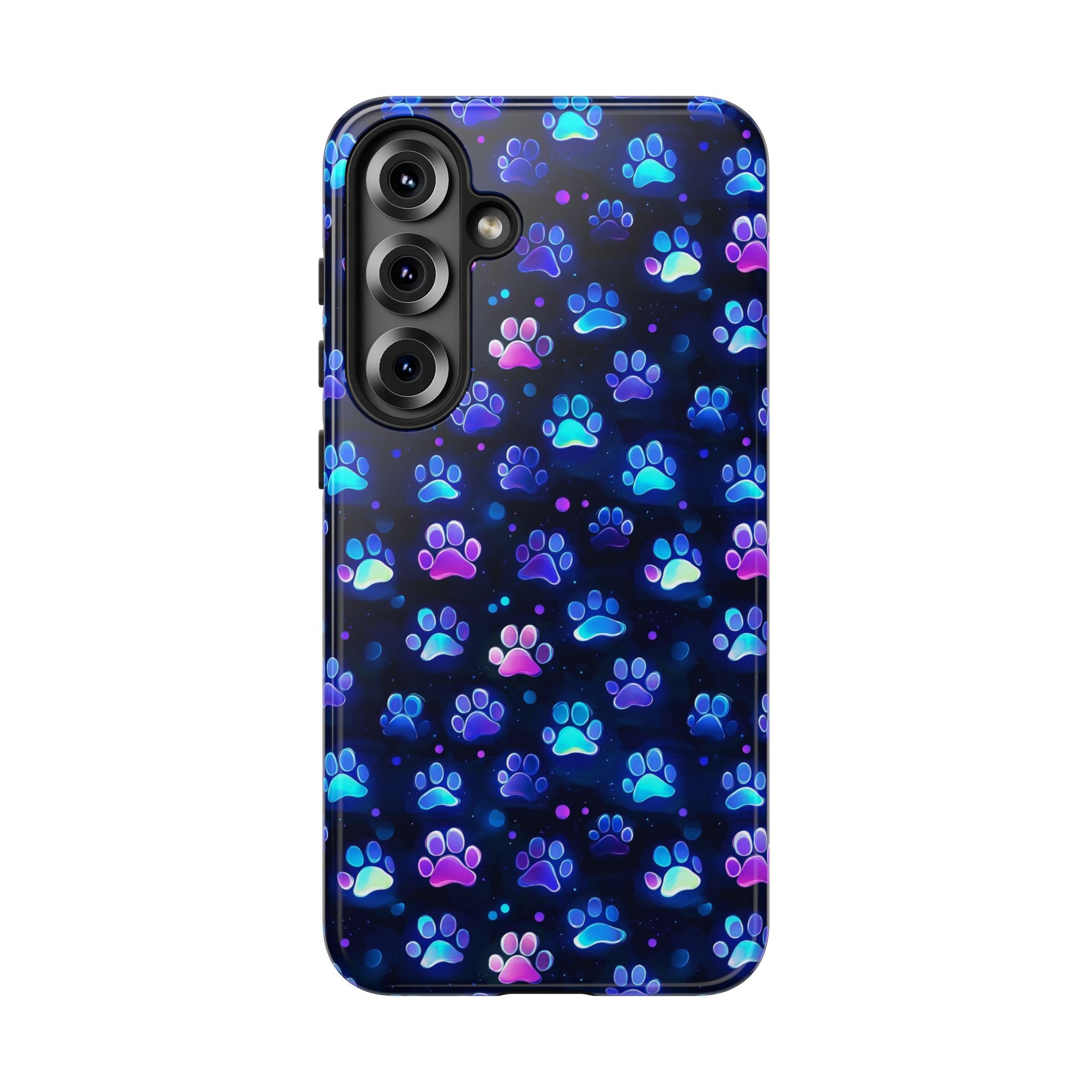 Neon Paw Print Phone Case | Tough Case