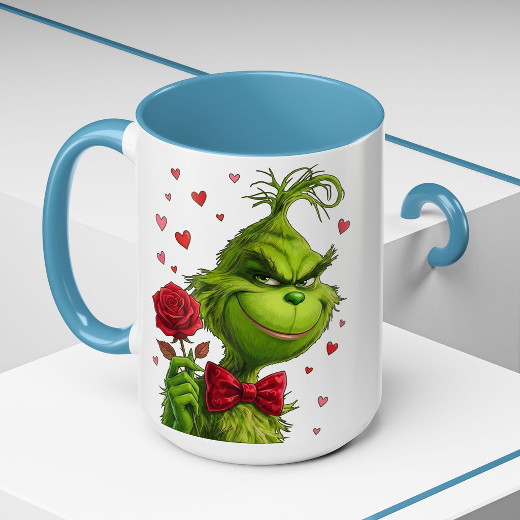 Grinch Holding Rose Mug | Accent Coffee Mug