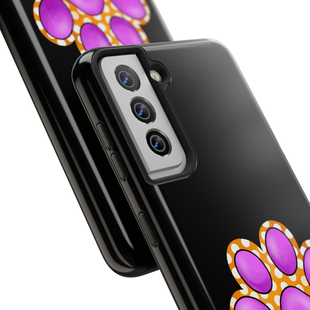 Purple Paw Print Phone Case | Cute Pet Paw iPhone Cover