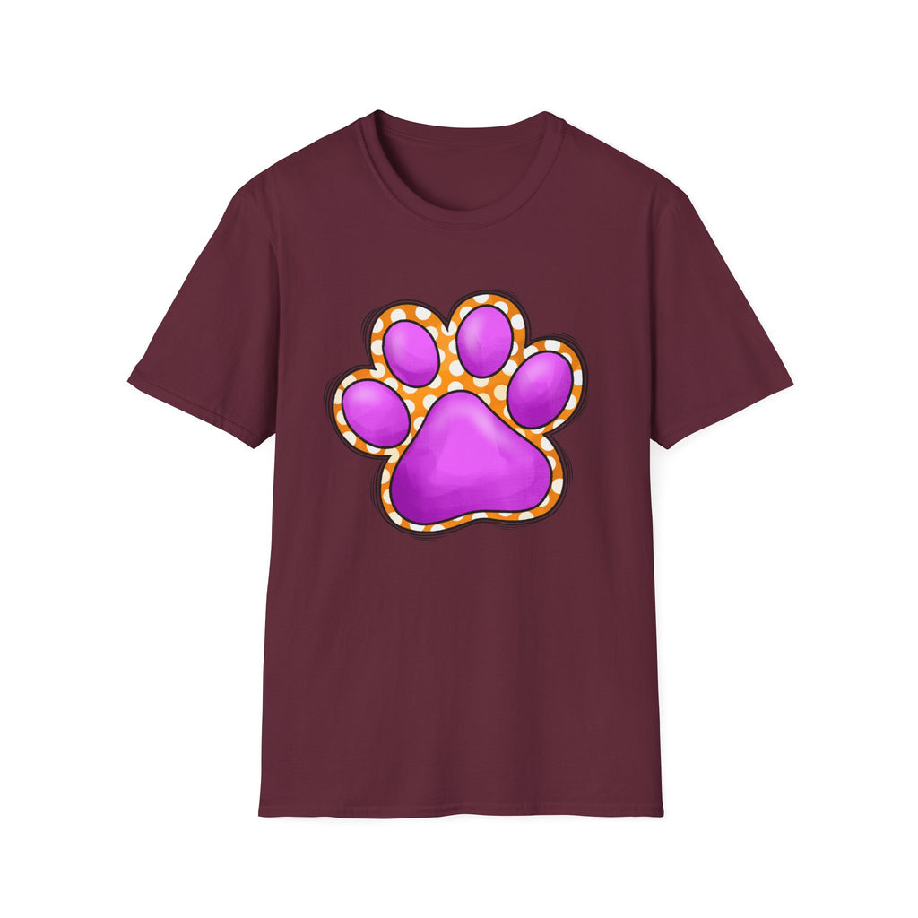 Pink Paw Print T-Shirt | Cute Animal Paw Graphic Tee