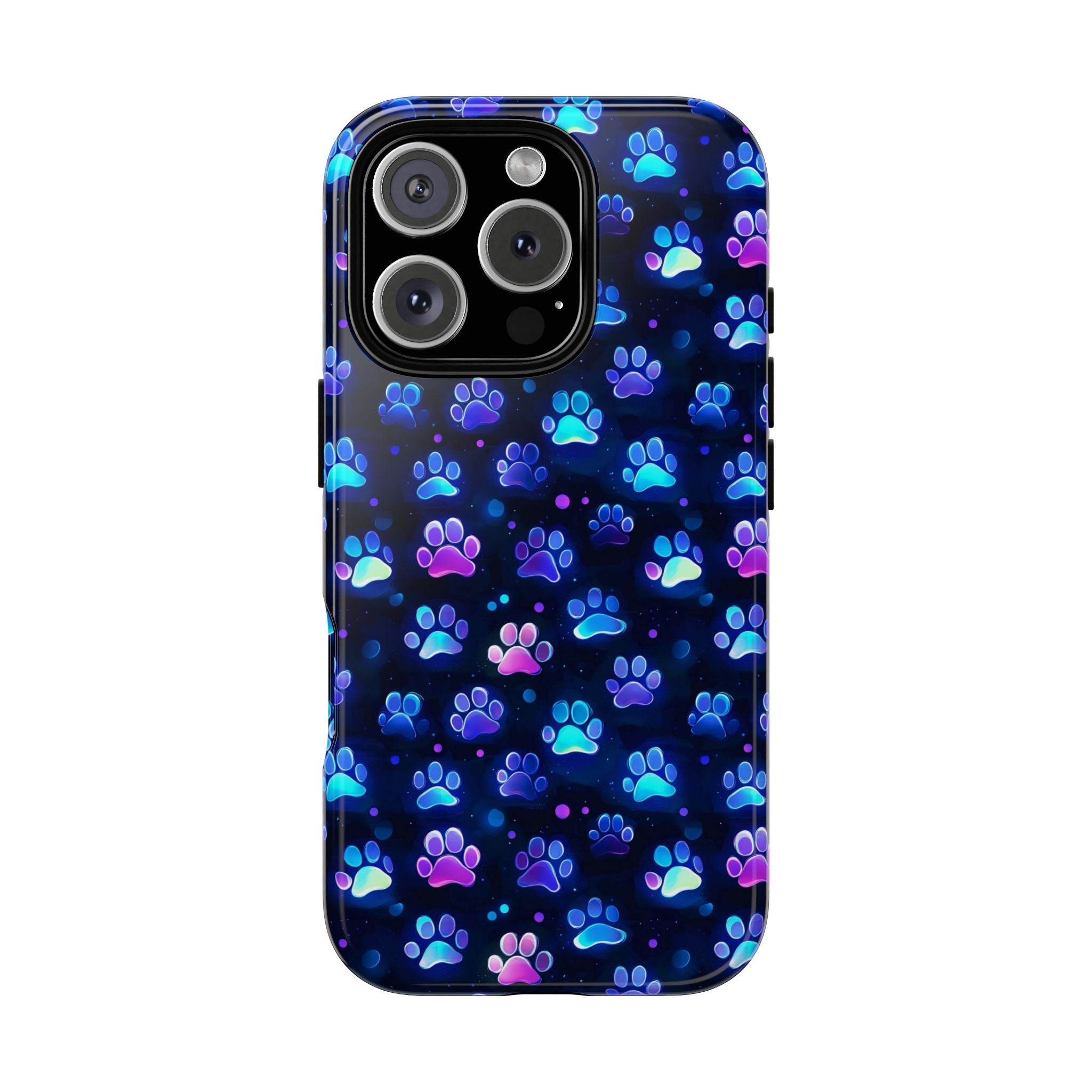 Neon Paw Print Phone Case | Tough Case