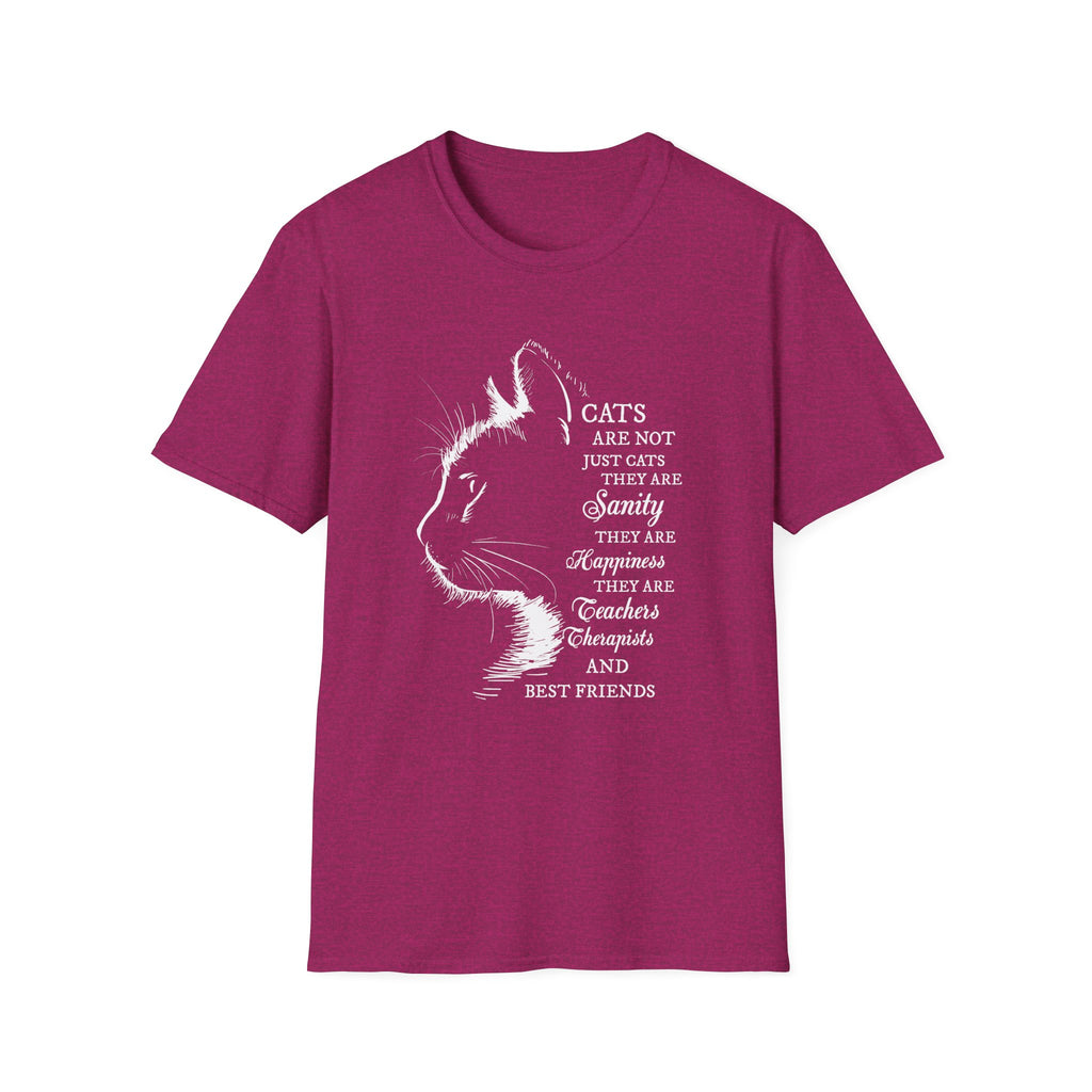Cat Silhouette Quote T-Shirt | Cat Lovers Tee, Feline Friendship Design