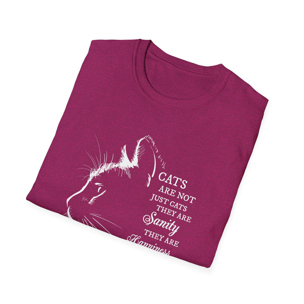 Cat Silhouette Quote T-Shirt | Cat Lovers Tee, Feline Friendship Design