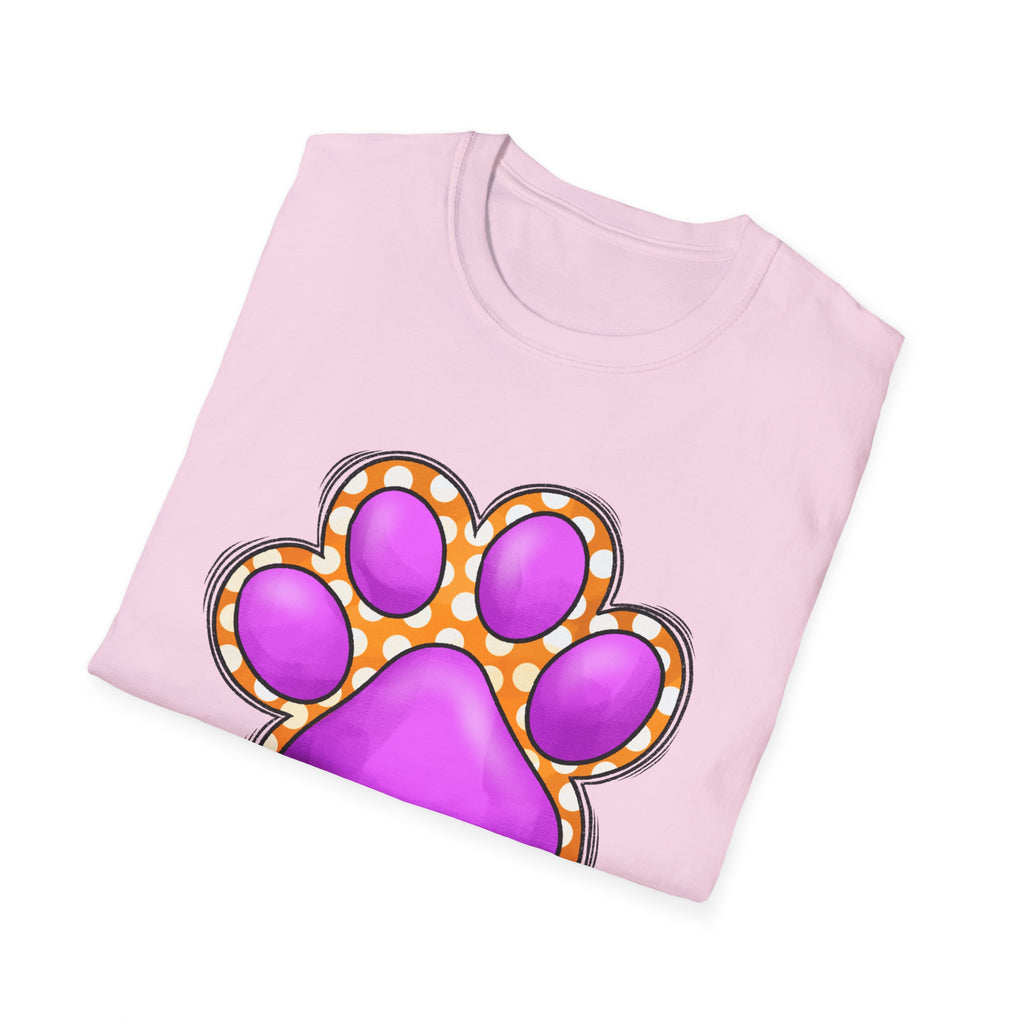 Pink Paw Print T-Shirt | Cute Animal Paw Graphic Tee
