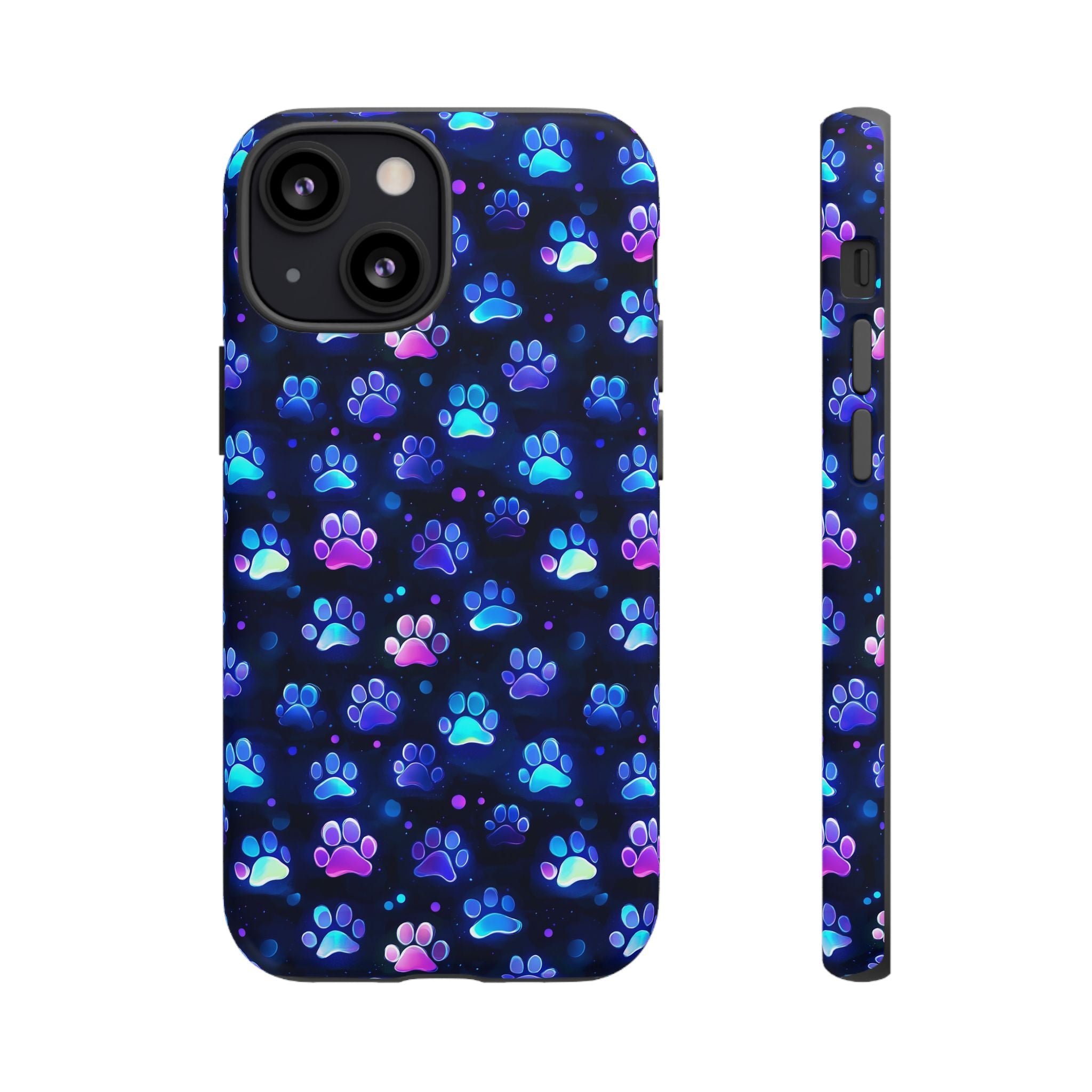 Neon Paw Print Phone Case | Tough Case
