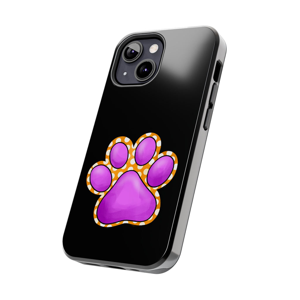 Purple Paw Print Phone Case | Cute Pet Paw iPhone Cover