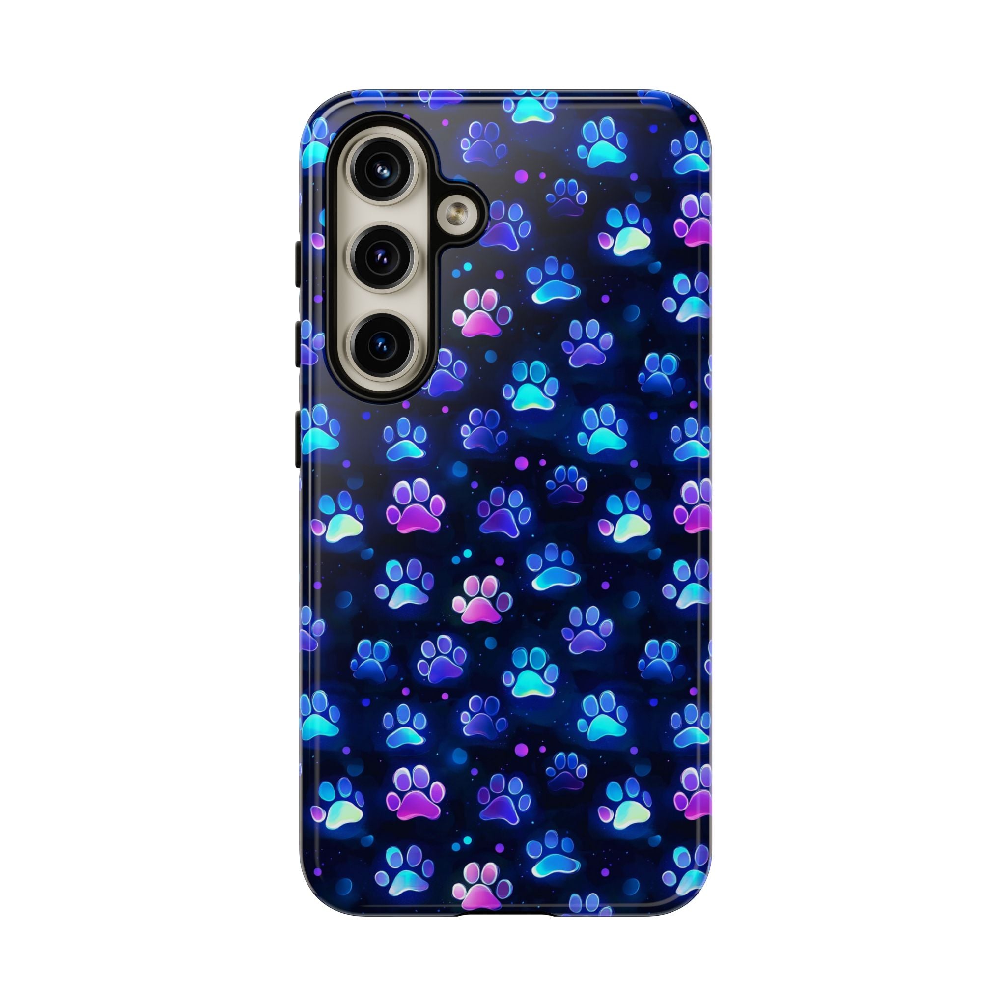 Neon Paw Print Phone Case | Tough Case
