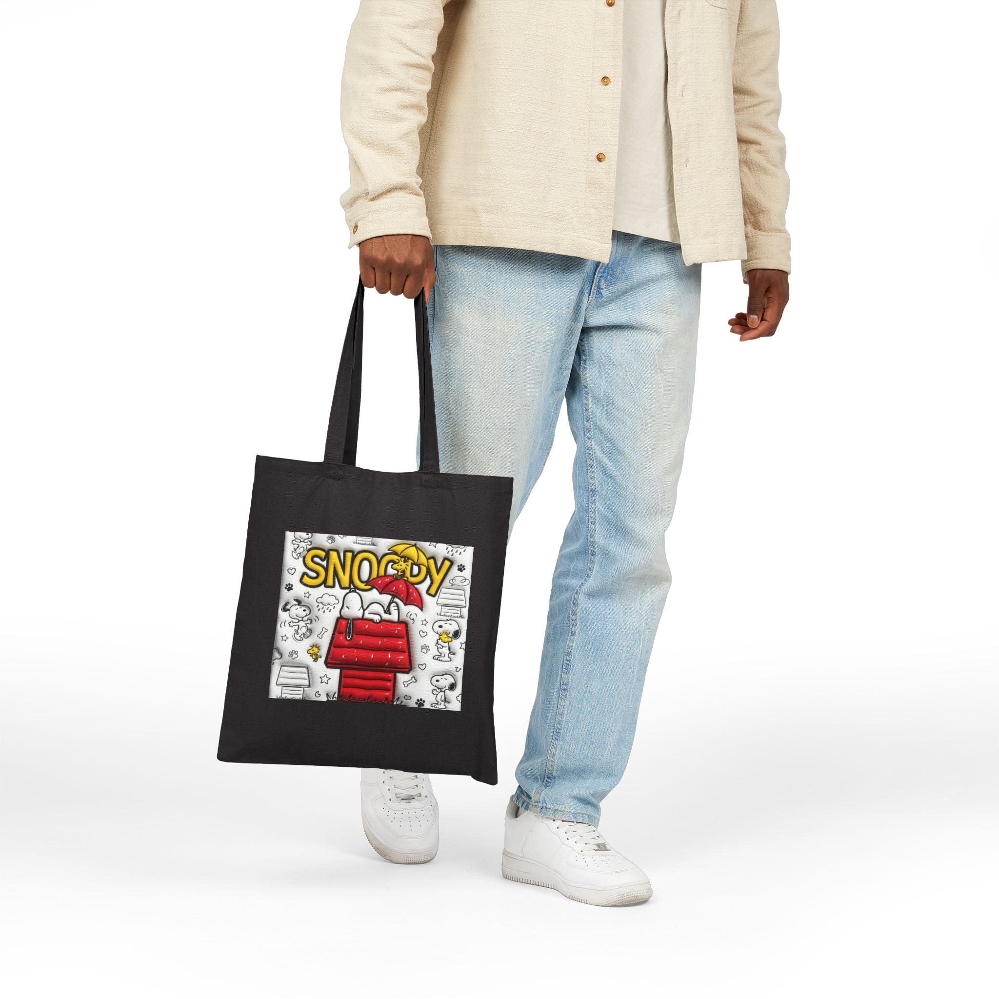 Snoopee Comic Panel Tote Bag | Peanut Doghouse Illustration