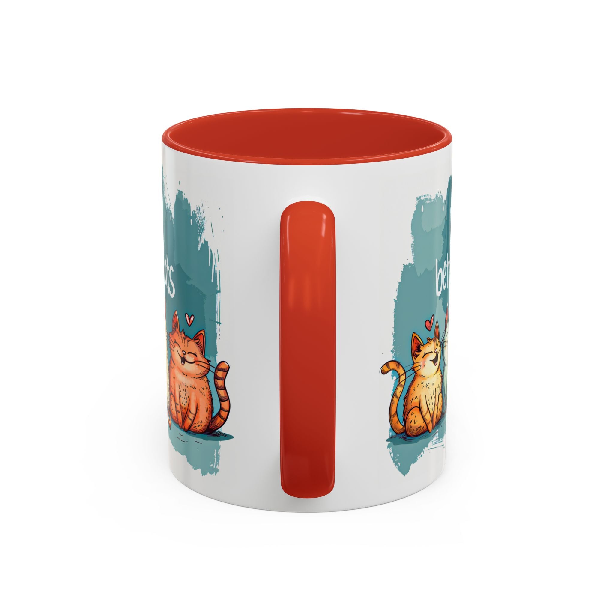 Life Is Better With Cats Coffee Mug | Accent Two-Tone Mug