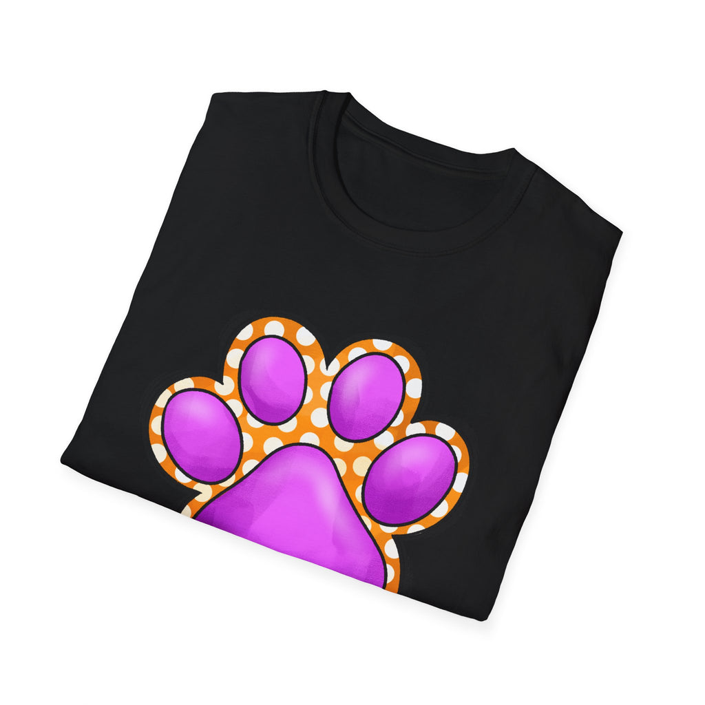 Pink Paw Print T-Shirt | Cute Animal Paw Graphic Tee