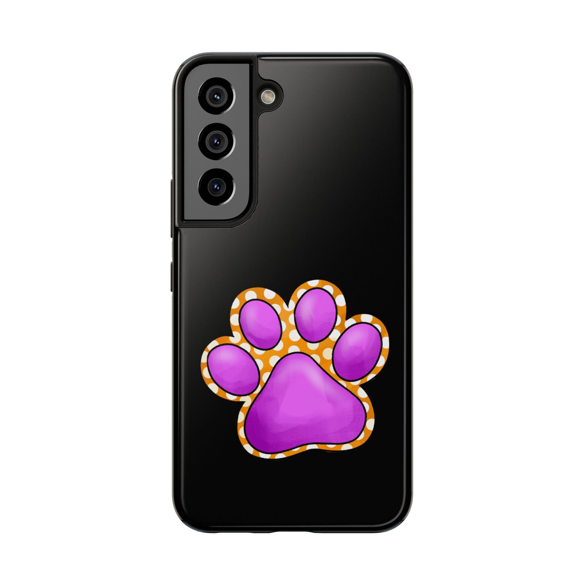 Purple Paw Print Phone Case | Cute Pet Paw iPhone Cover