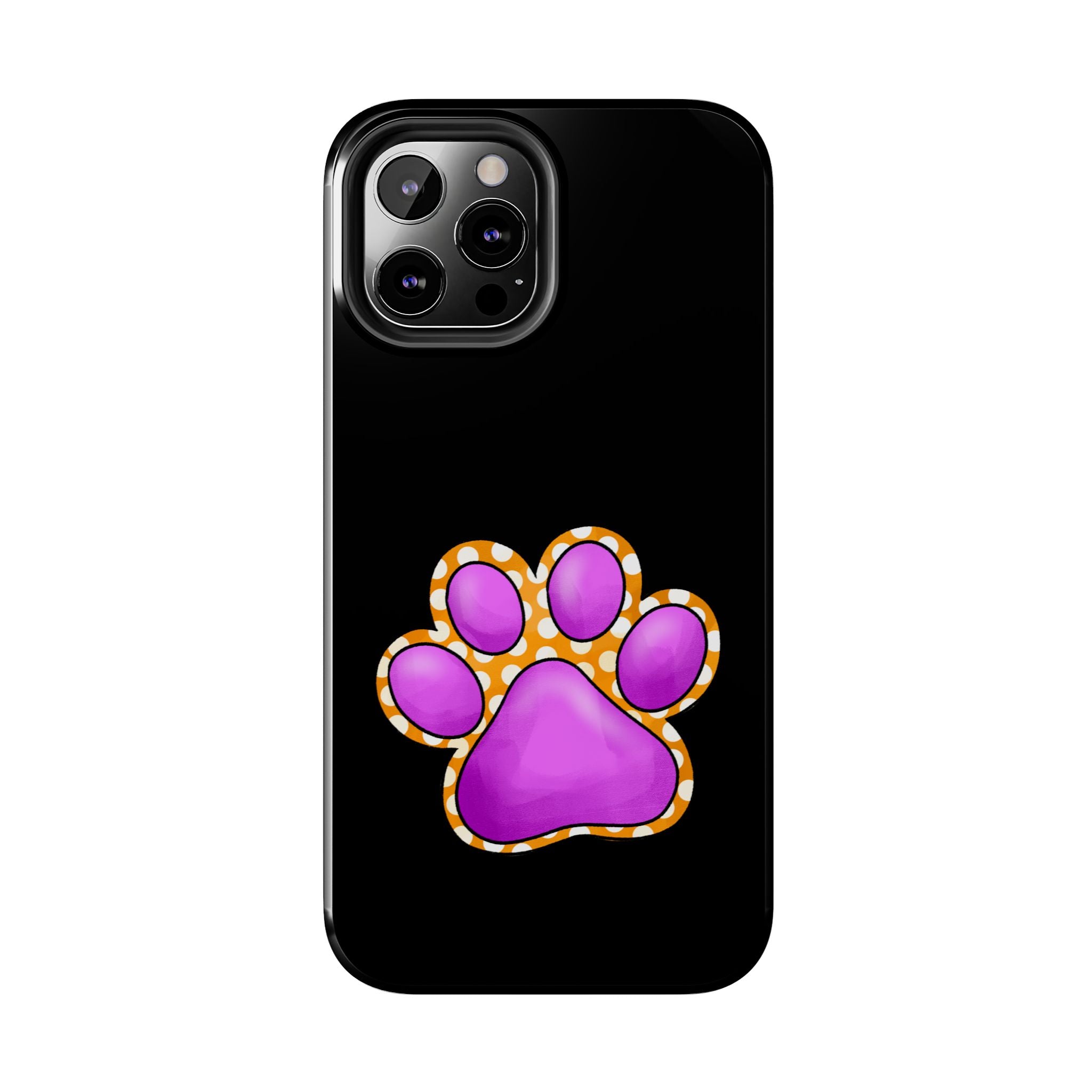 Purple Paw Print Phone Case | Cute Pet Paw iPhone Cover