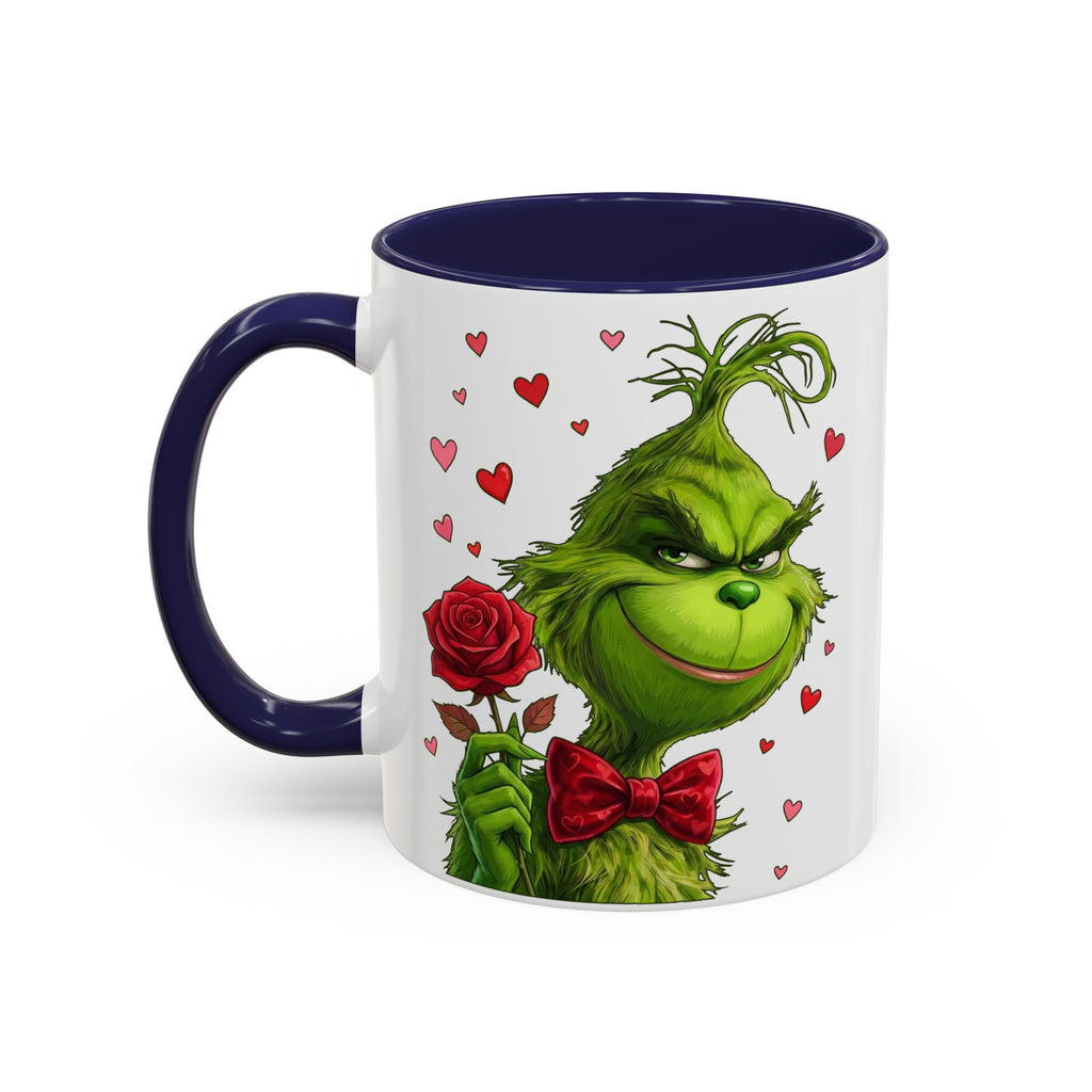 Grinch Holding Rose Mug | Accent Coffee Mug