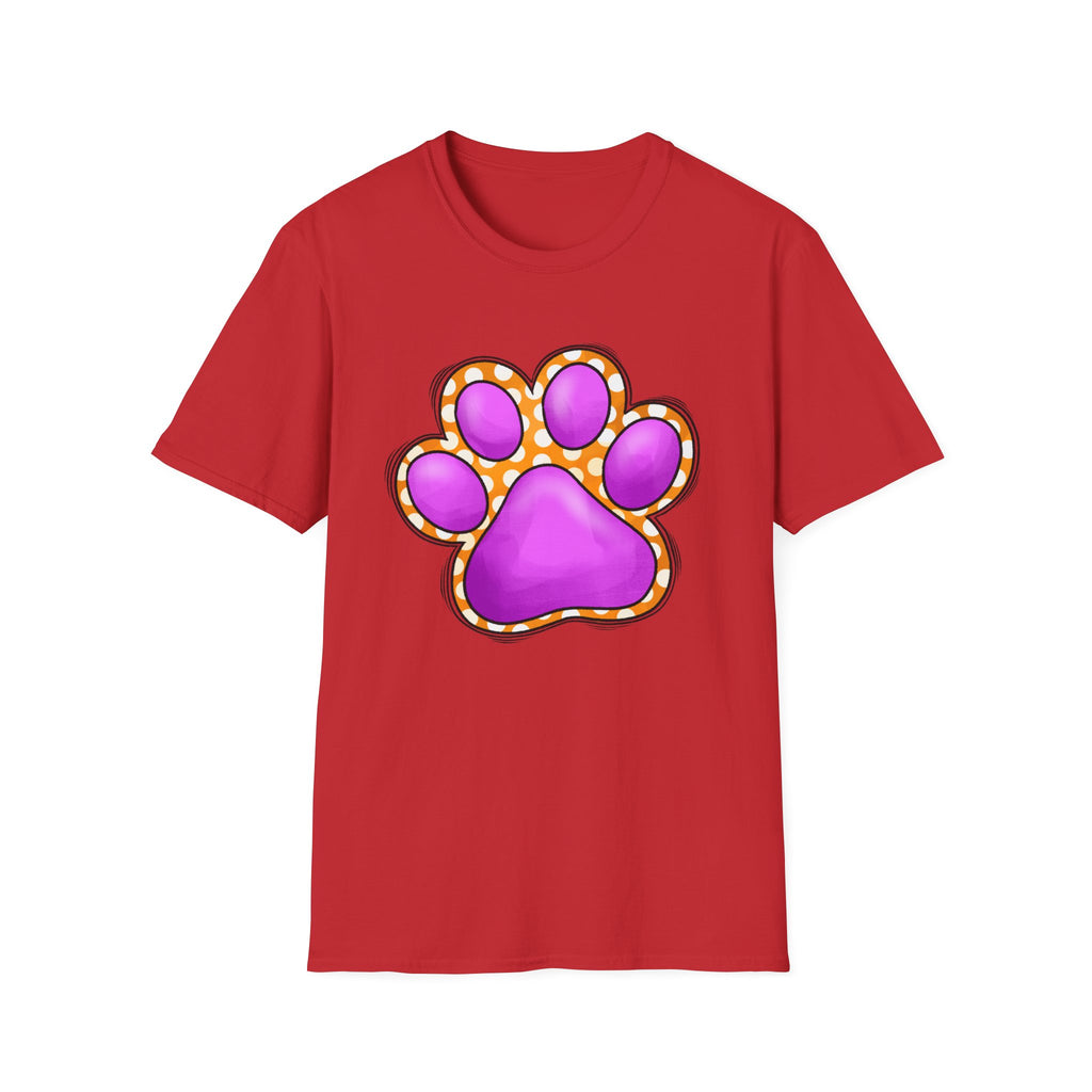 Pink Paw Print T-Shirt | Cute Animal Paw Graphic Tee