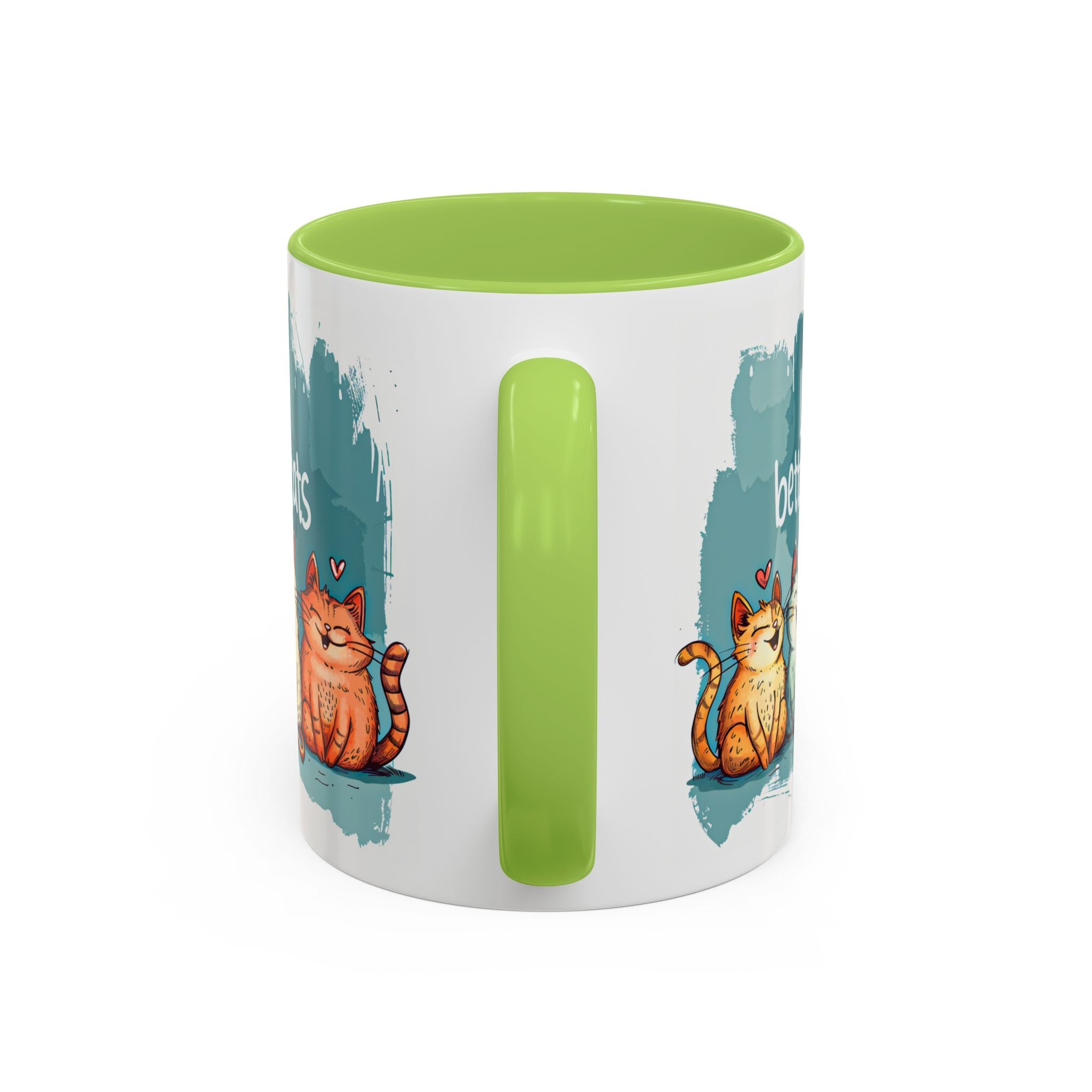 Life Is Better With Cats Coffee Mug | Accent Two-Tone Mug