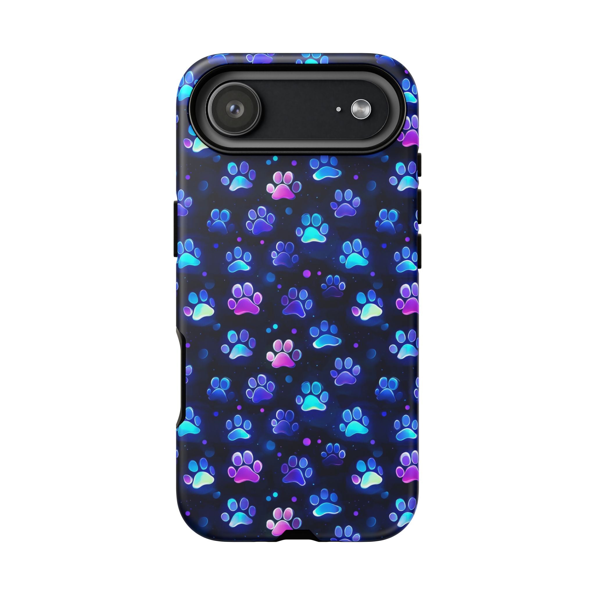 Neon Paw Print Phone Case | Tough Case