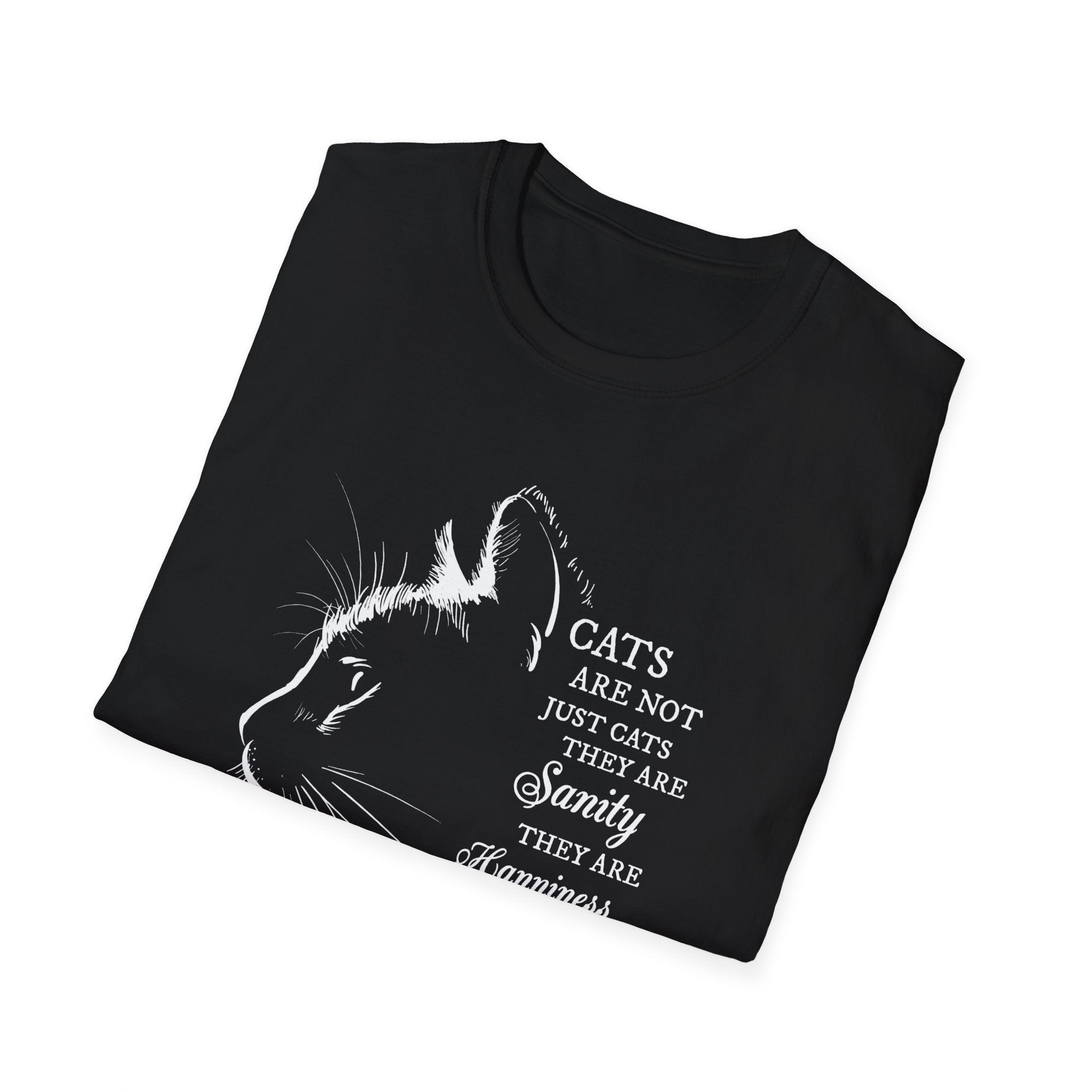 Cat Silhouette Quote T-Shirt | Cat Lovers Tee, Feline Friendship Design