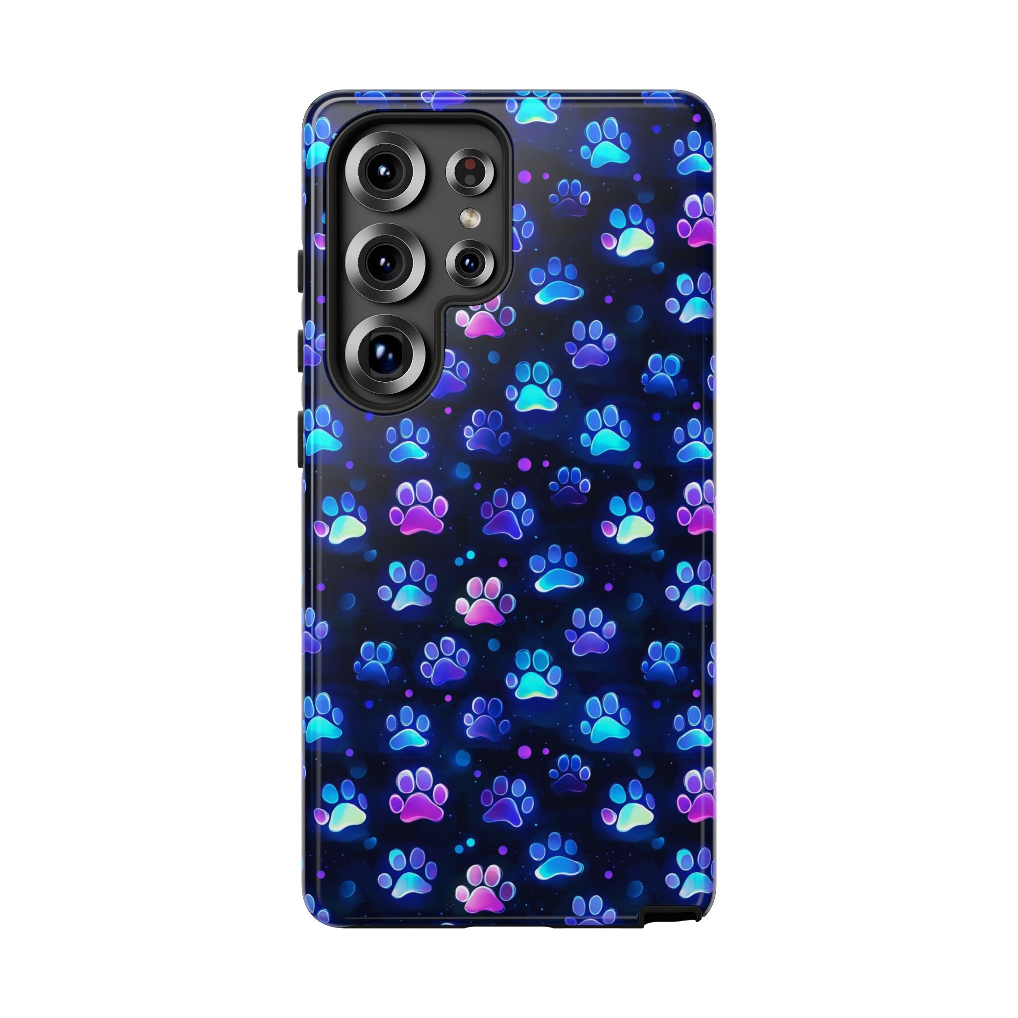 Neon Paw Print Phone Case | Tough Case