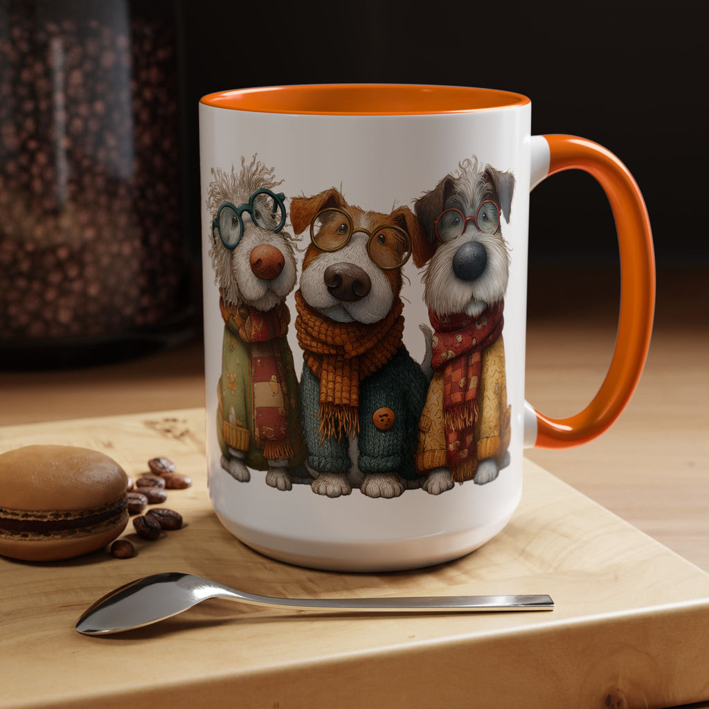 Three Cozy Dogs Mug | Accent Coffee Mug