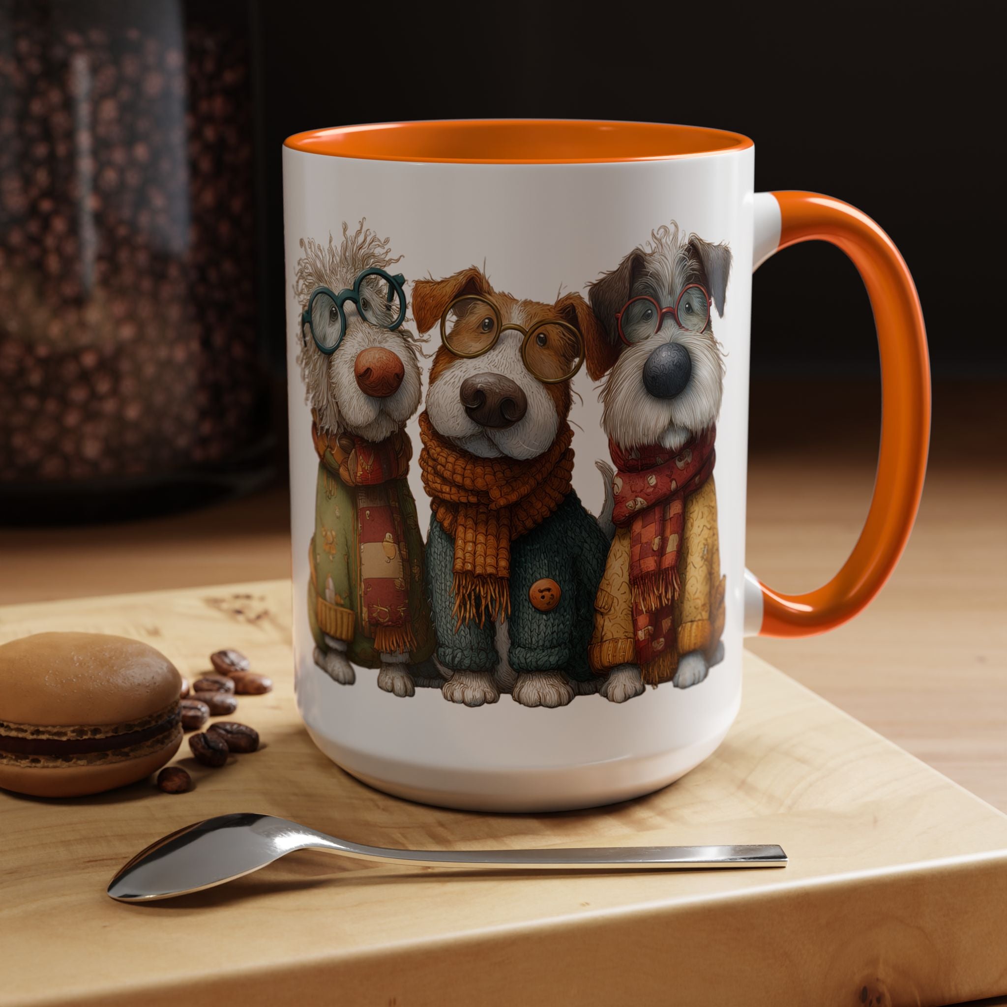 Three Cozy Dogs Mug | Accent Coffee Mug