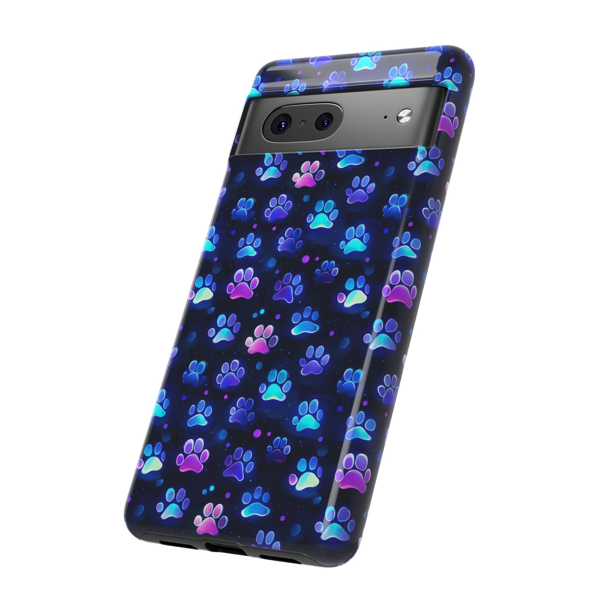 Neon Paw Print Phone Case | Tough Case