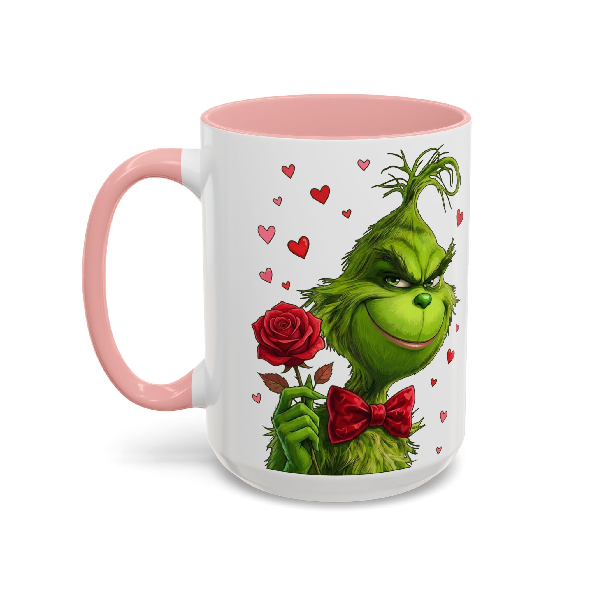 Grinch Holding Rose Mug | Accent Coffee Mug
