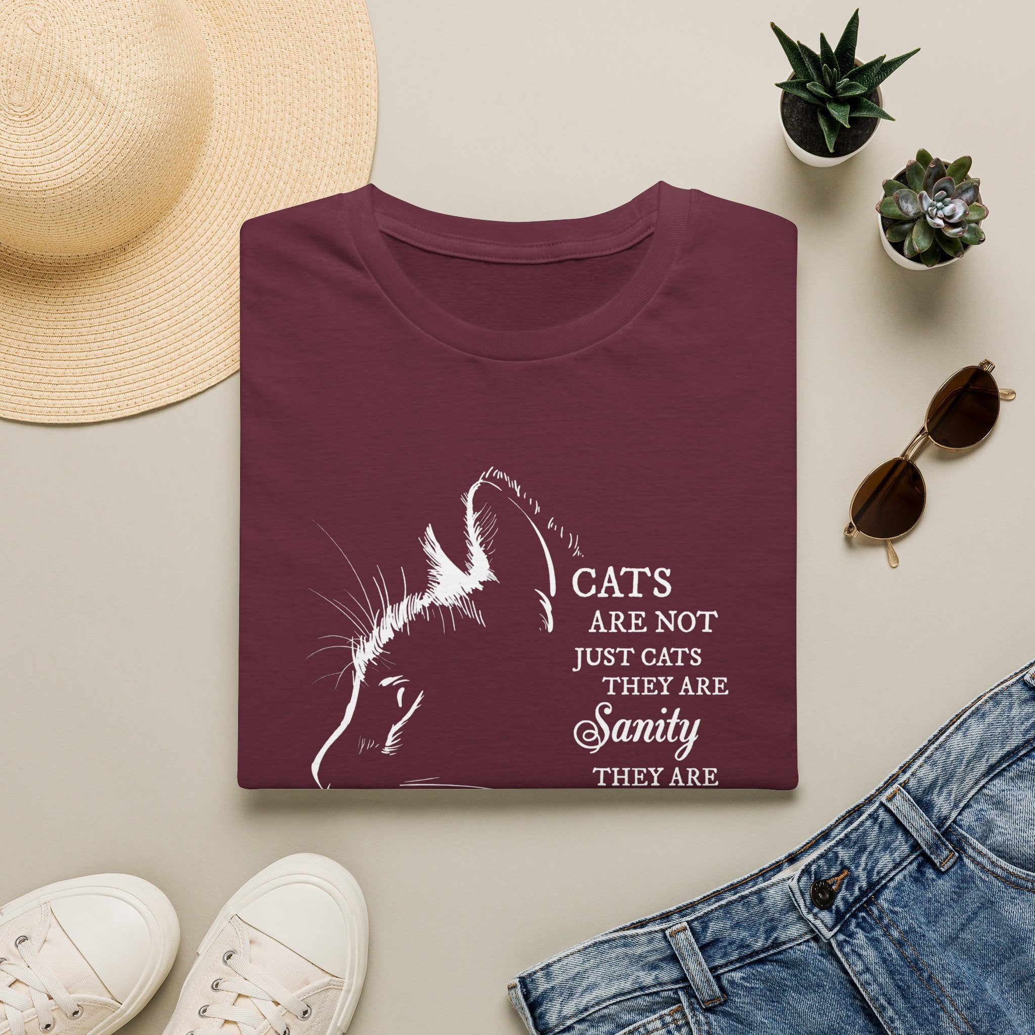Cat Silhouette Quote T-Shirt | Cat Lovers Tee, Feline Friendship Design