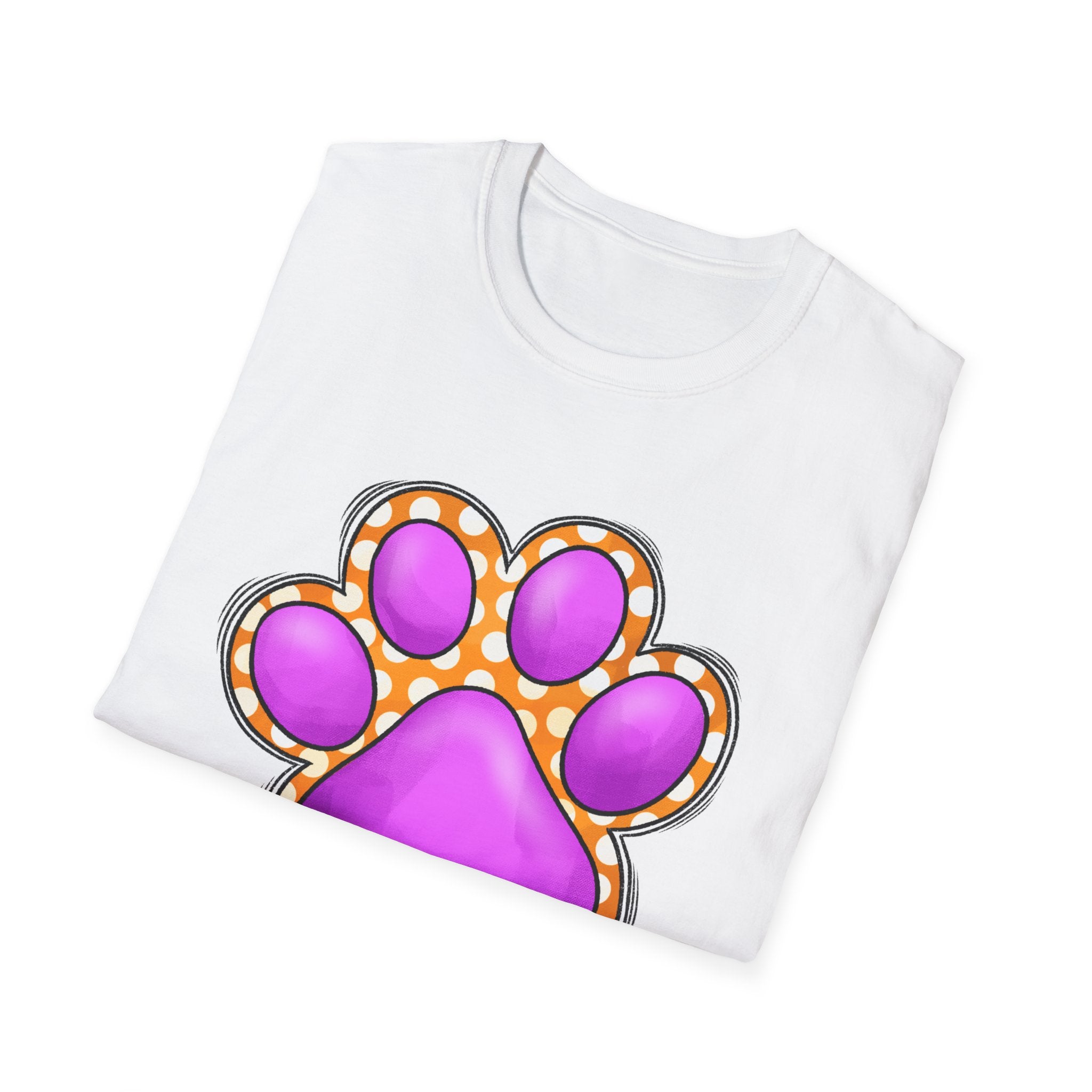 Pink Paw Print T-Shirt | Cute Animal Paw Graphic Tee