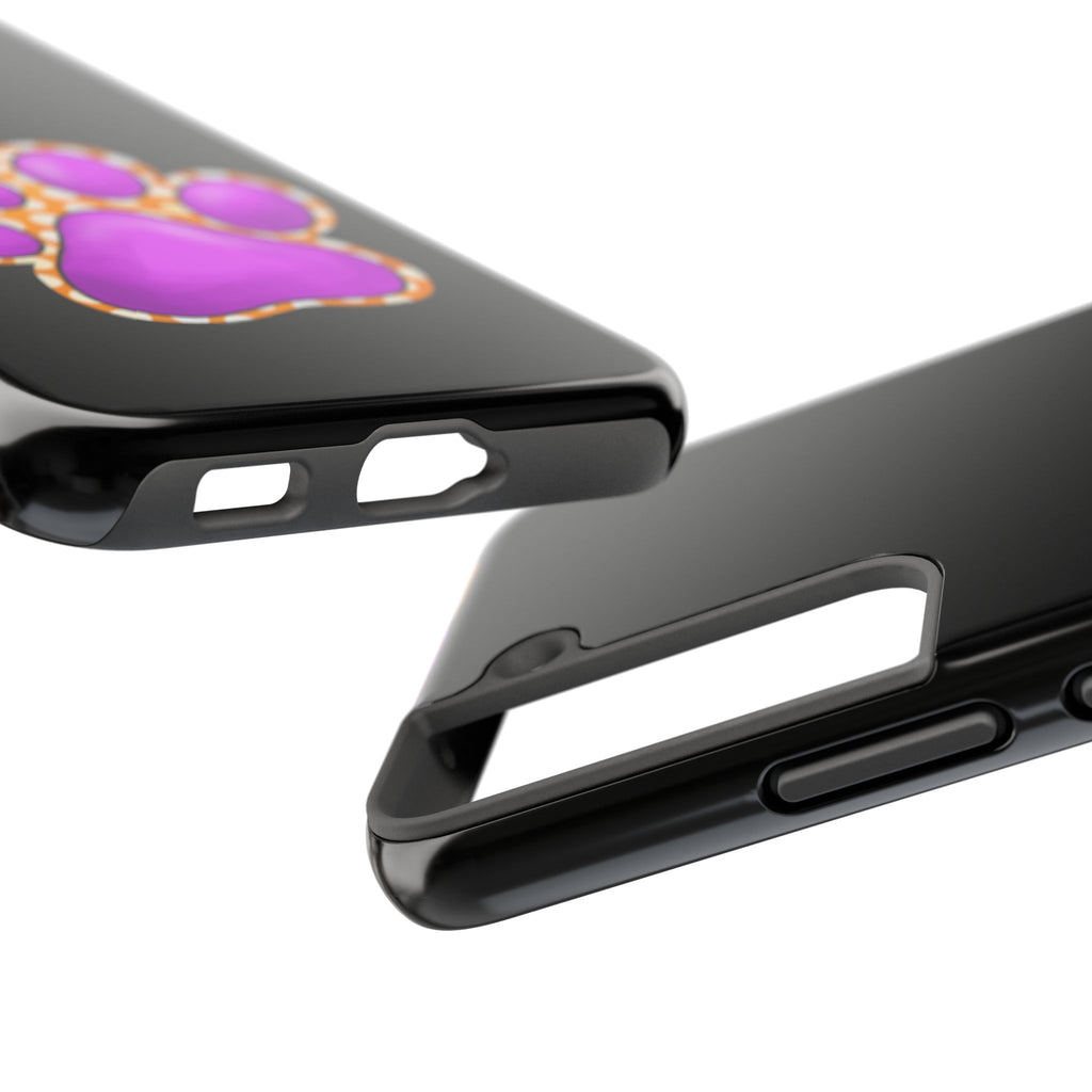 Purple Paw Print Phone Case | Cute Pet Paw iPhone Cover