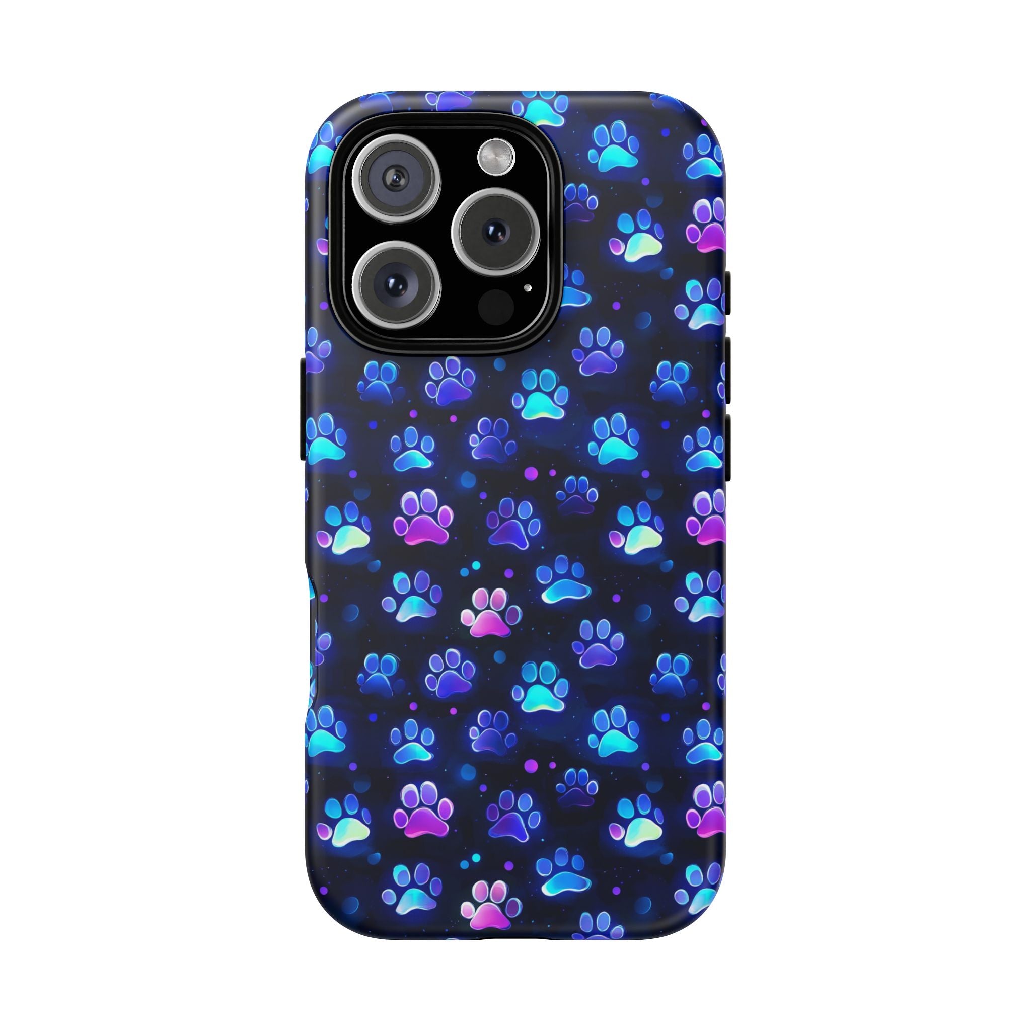 Neon Paw Print Phone Case | Tough Case