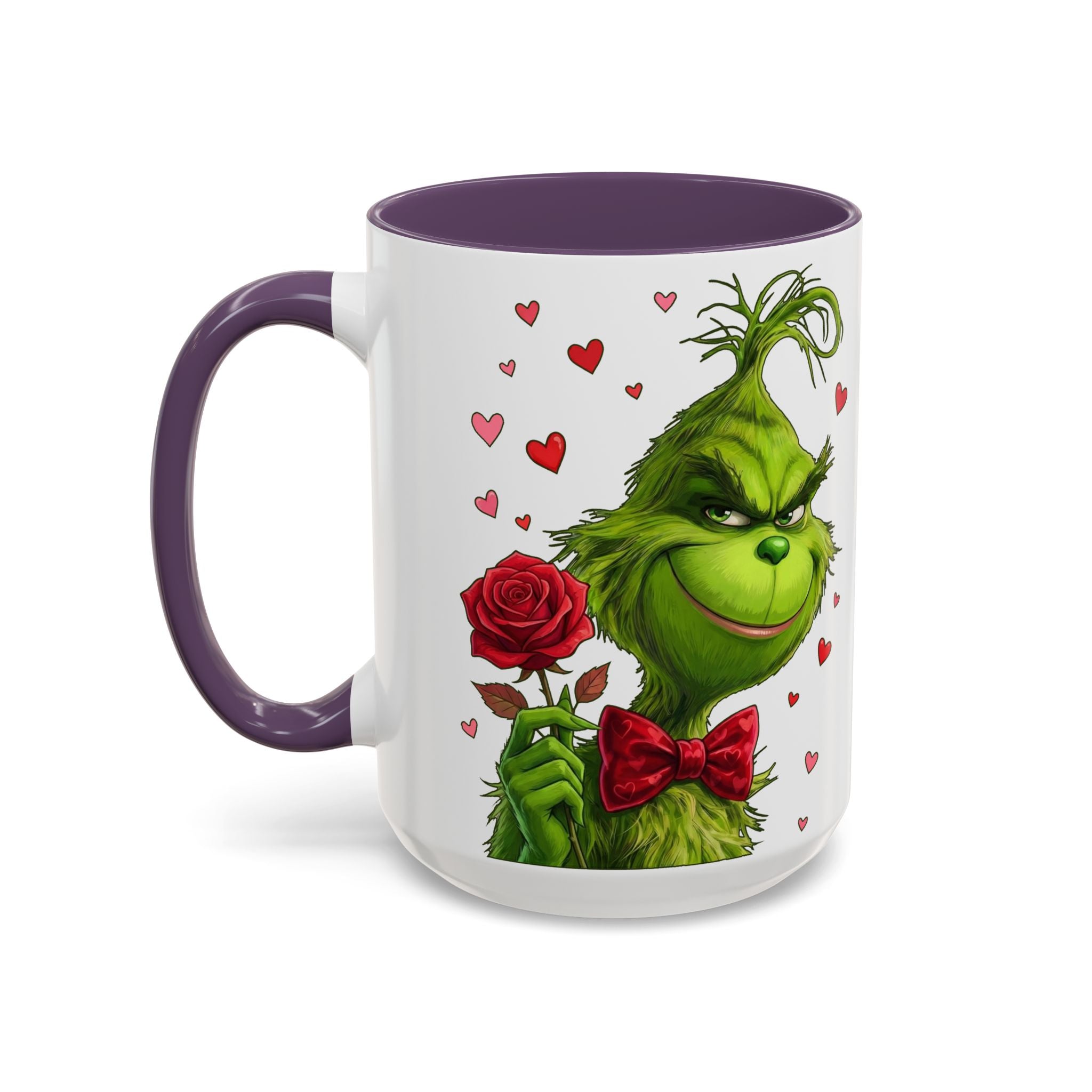 Grinch Holding Rose Mug | Accent Coffee Mug