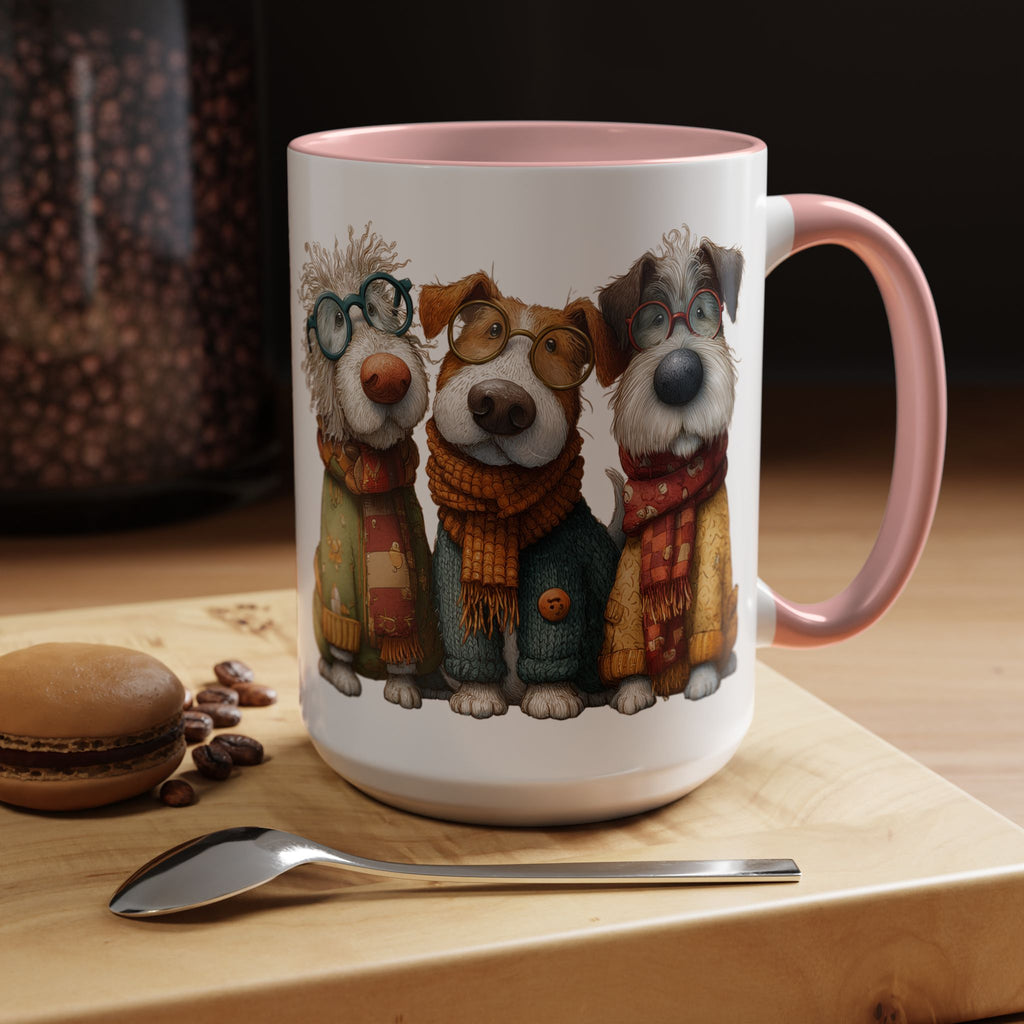 Three Cozy Dogs Mug | Accent Coffee Mug